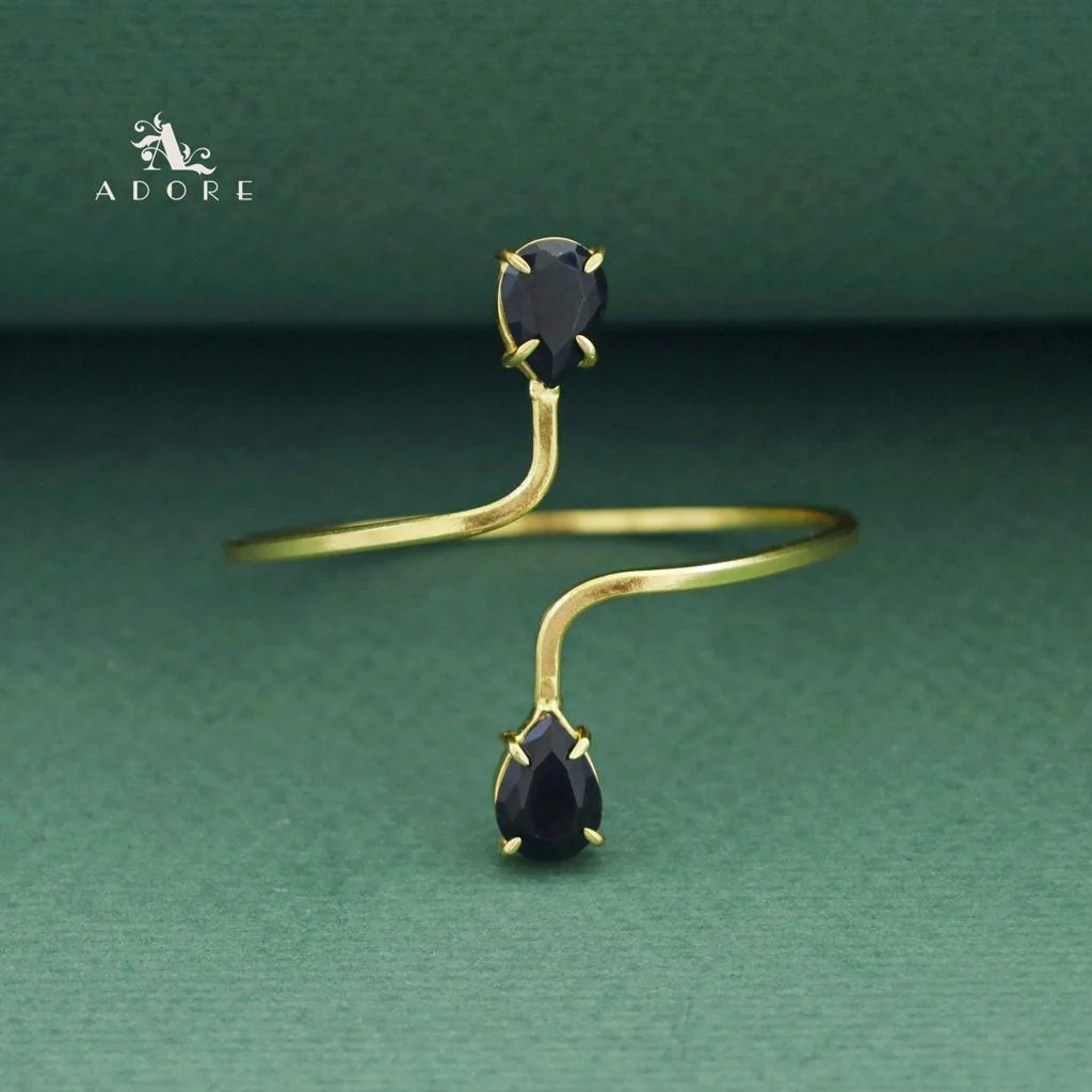 Aisa Dual Claw Glossy Drop Bangle - Image 15