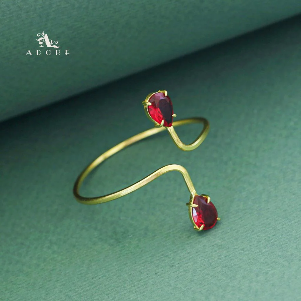 Aisa Dual Claw Glossy Drop Bangle - Image 16