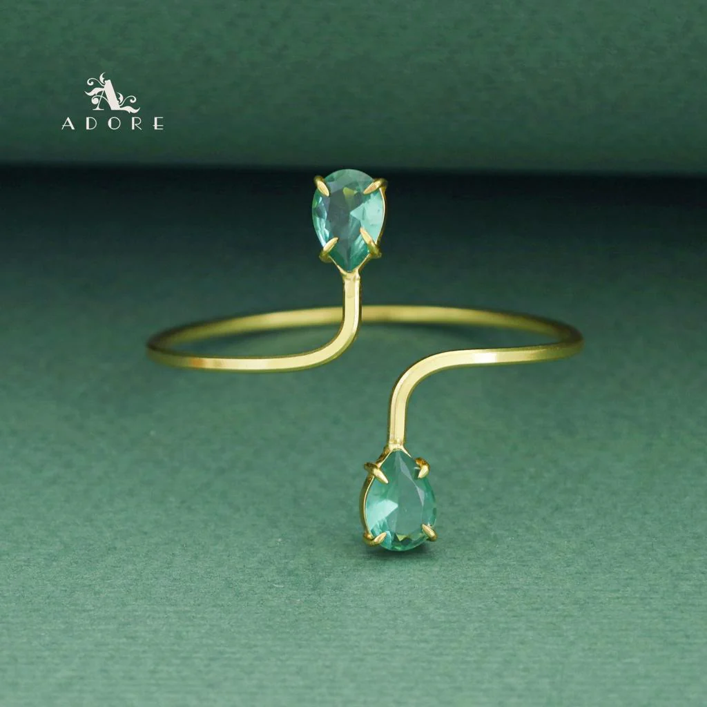 Aisa Dual Claw Glossy Drop Bangle - Image 17