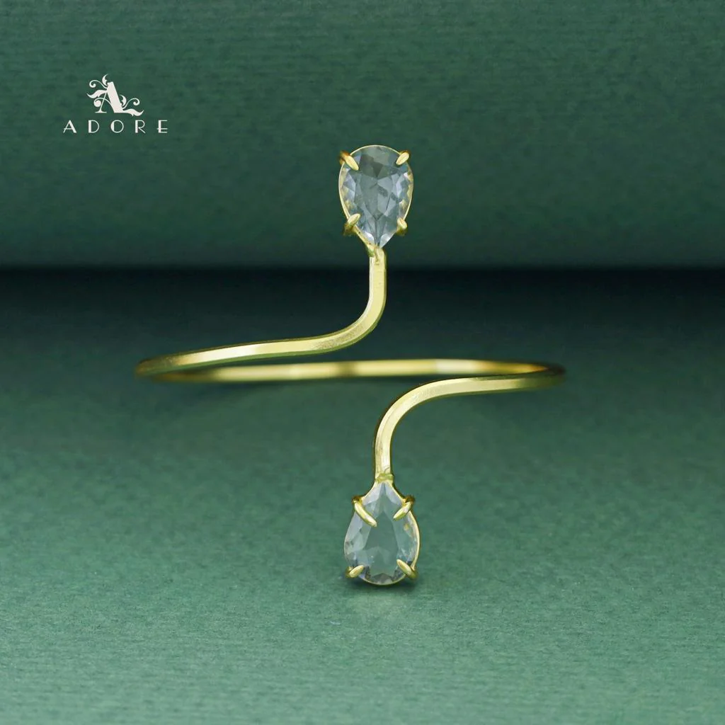 Aisa Dual Claw Glossy Drop Bangle - Image 18