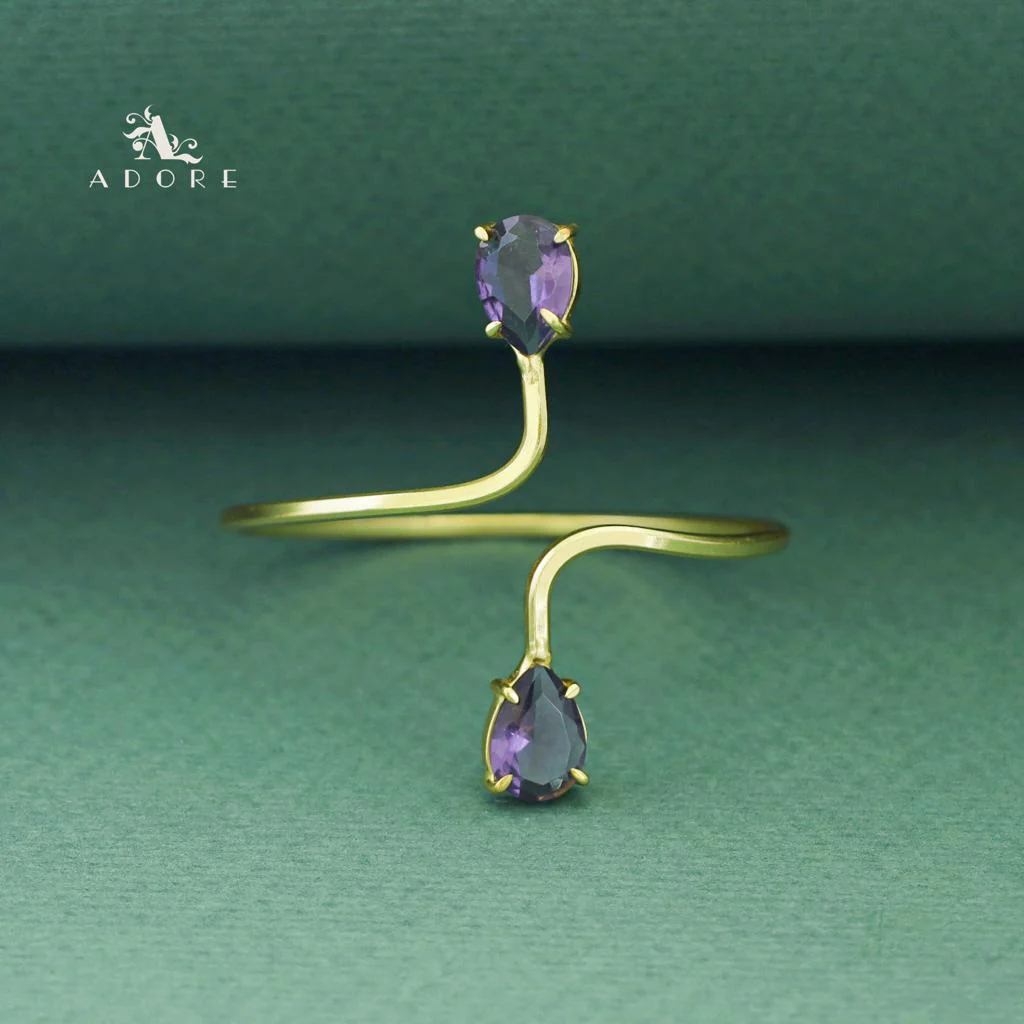 Aisa Dual Claw Glossy Drop Bangle - Image 27
