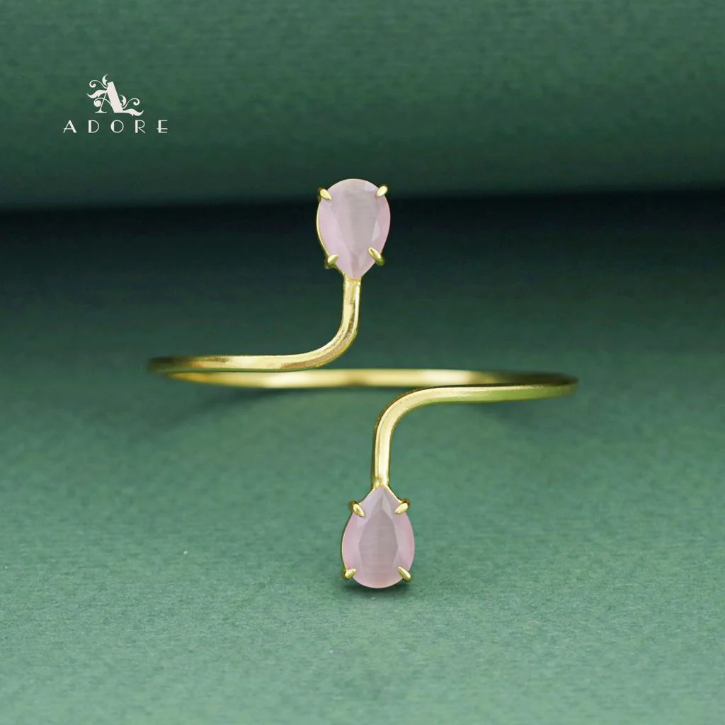 Aisa Dual Claw Glossy Drop Bangle - Image 3