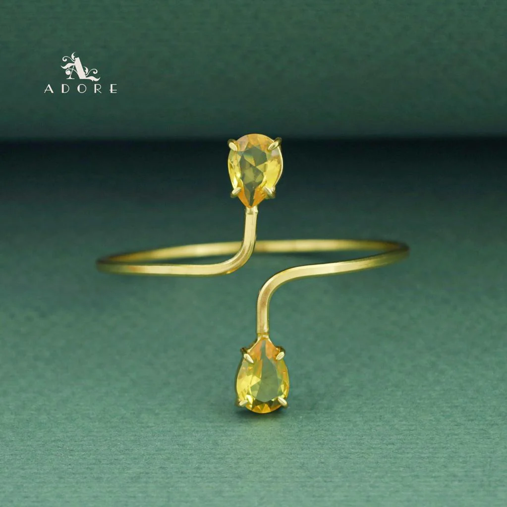 Aisa Dual Claw Glossy Drop Bangle - Image 30