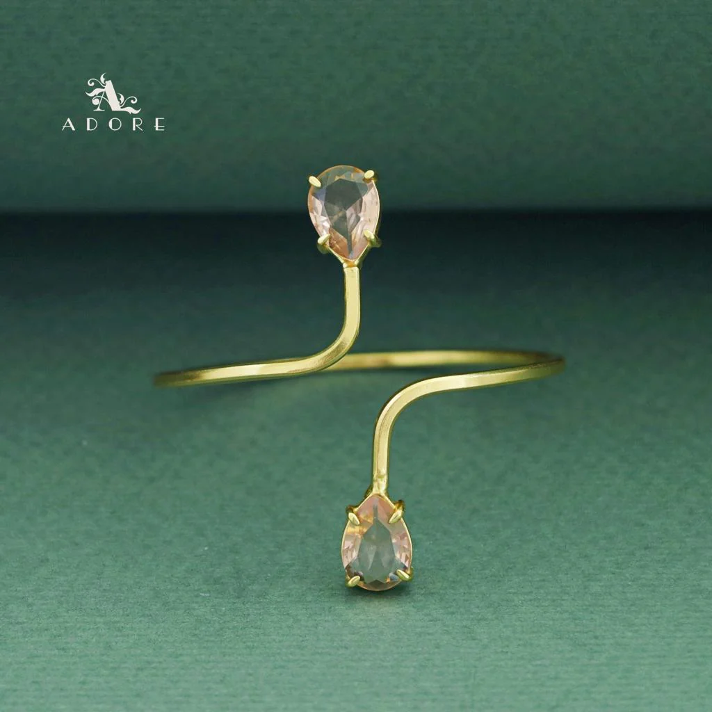 Aisa Dual Claw Glossy Drop Bangle - Image 4