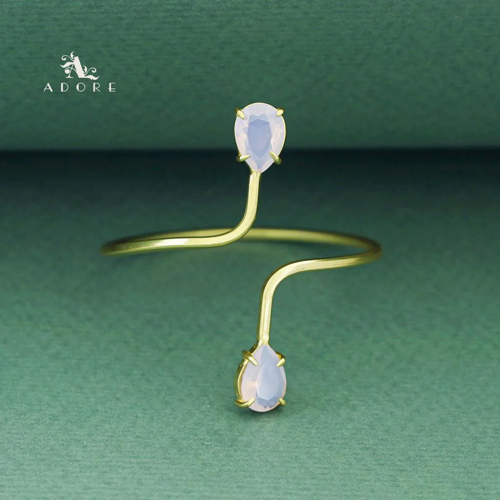 Aisa Dual Claw Glossy Drop Bangle - Image 5