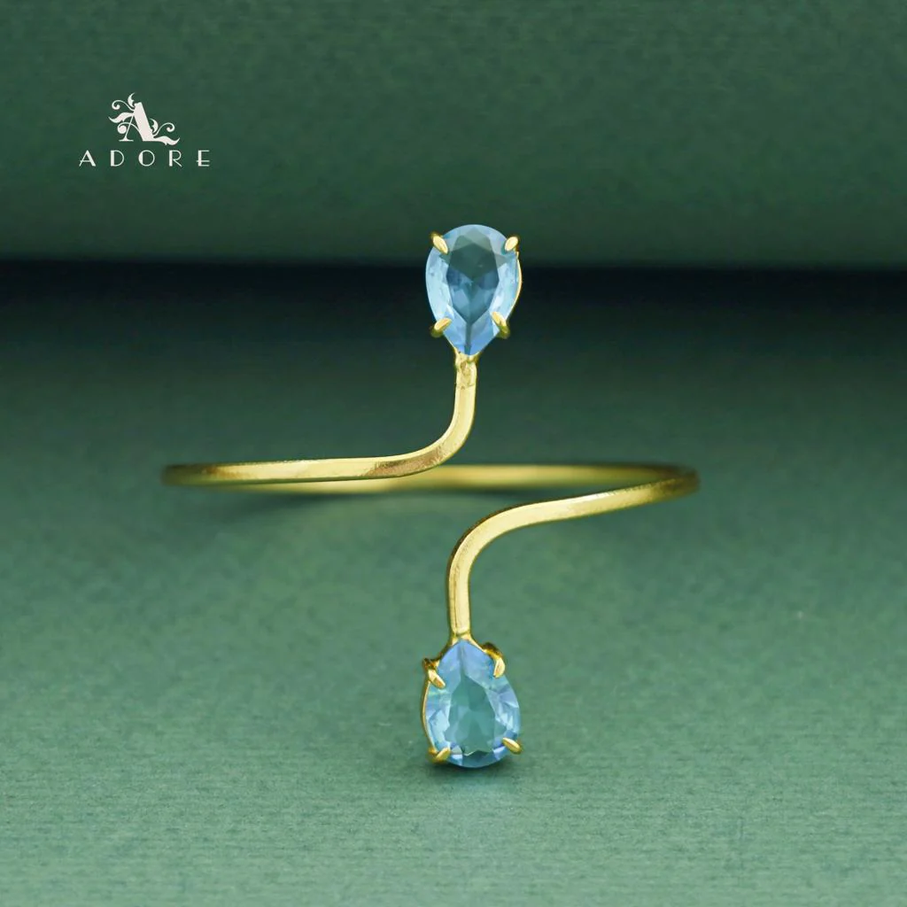 Aisa Dual Claw Glossy Drop Bangle - Image 6