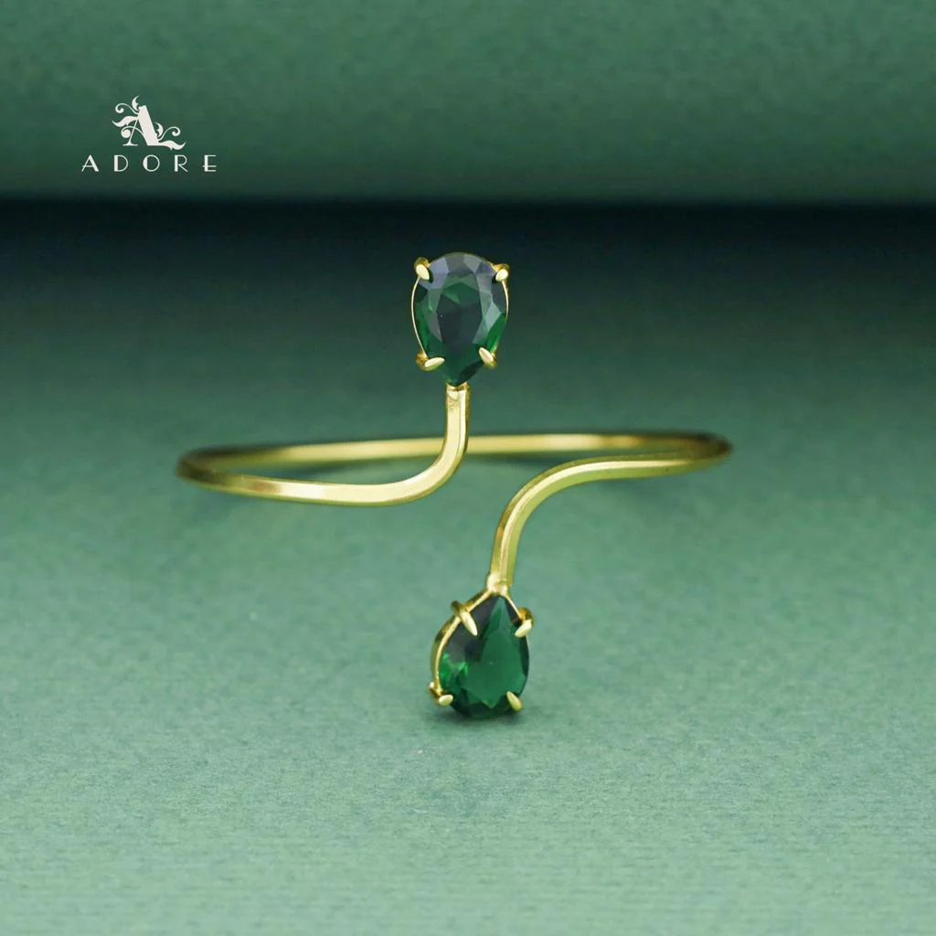 Aisa Dual Claw Glossy Drop Bangle - Image 7