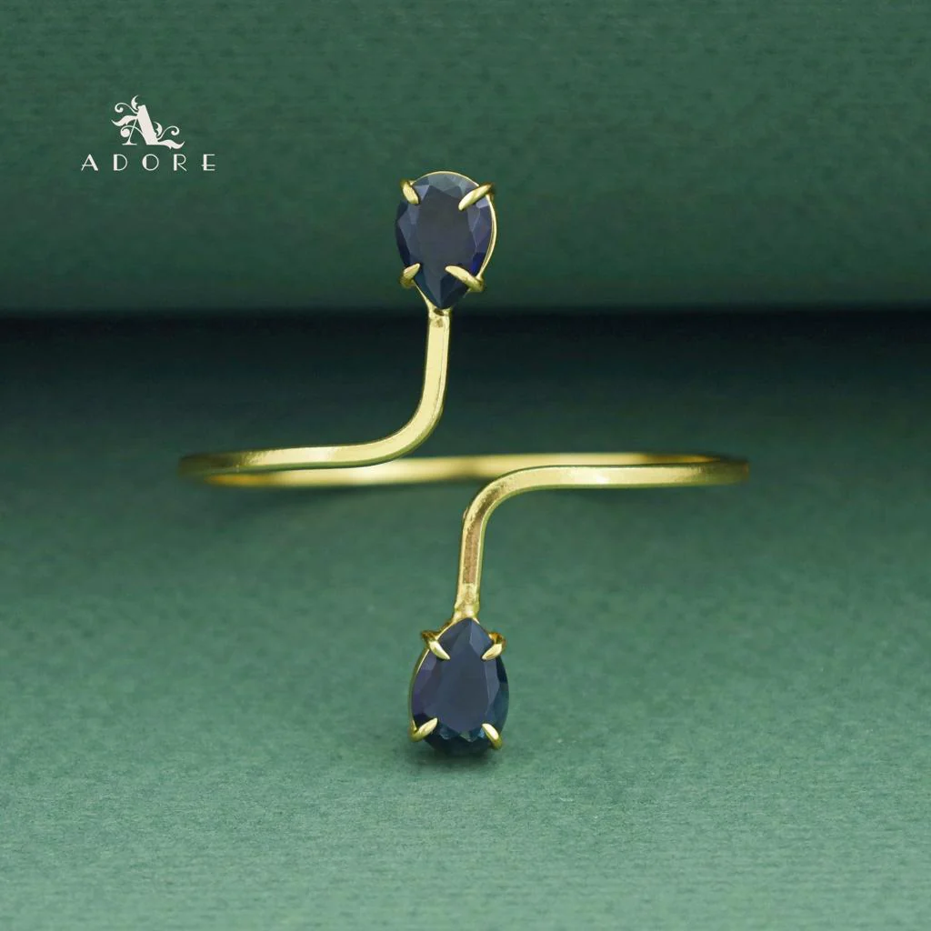 Aisa Dual Claw Glossy Drop Bangle - Image 9