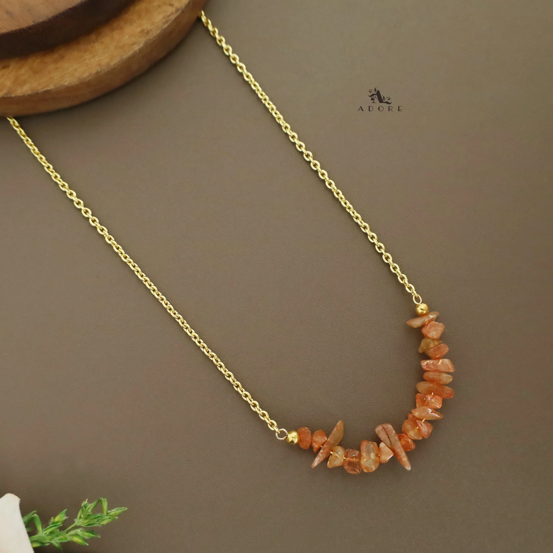 Aiza Golden Raw Stone Neckpiece - Image 10