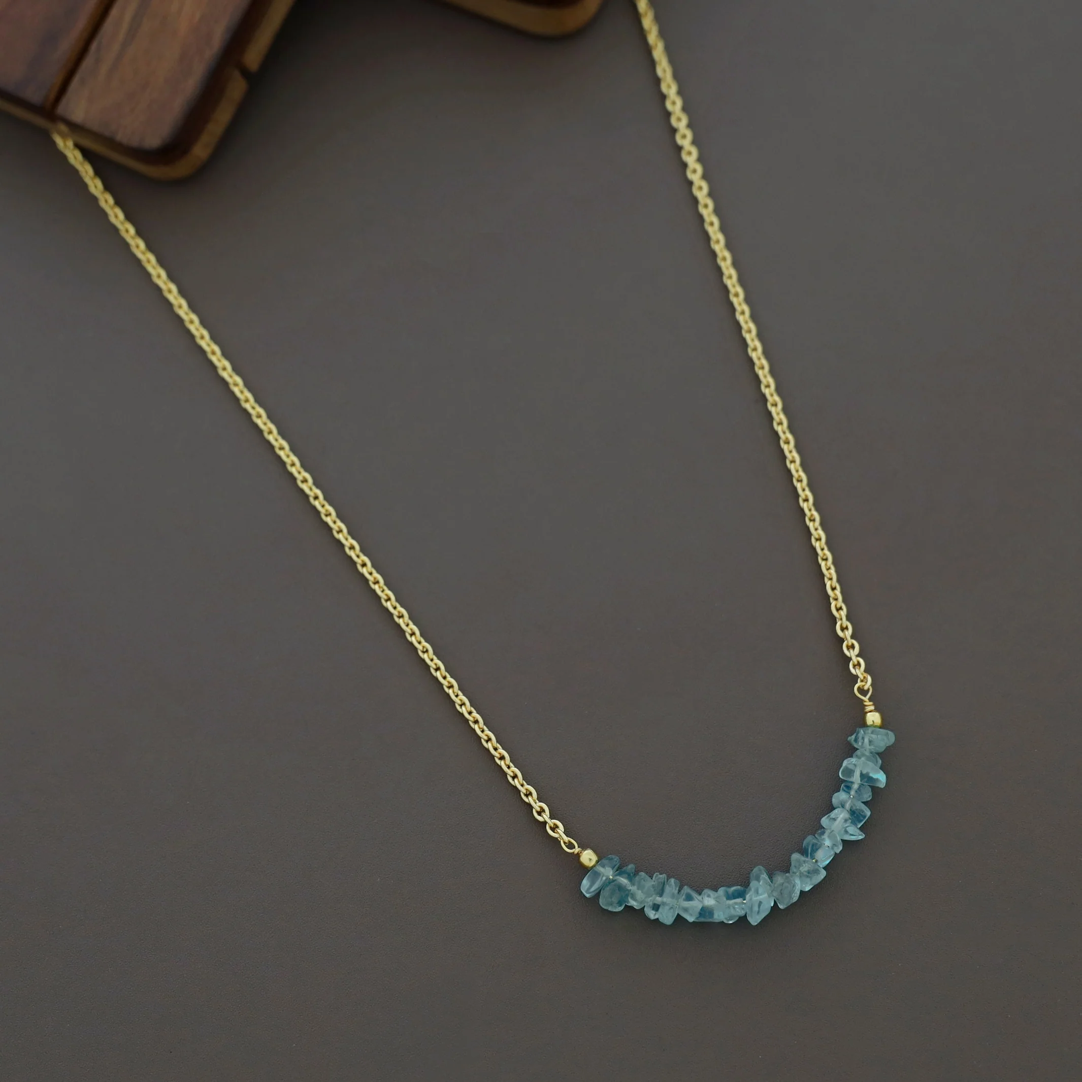 Aiza Golden Raw Stone Neckpiece - Image 4