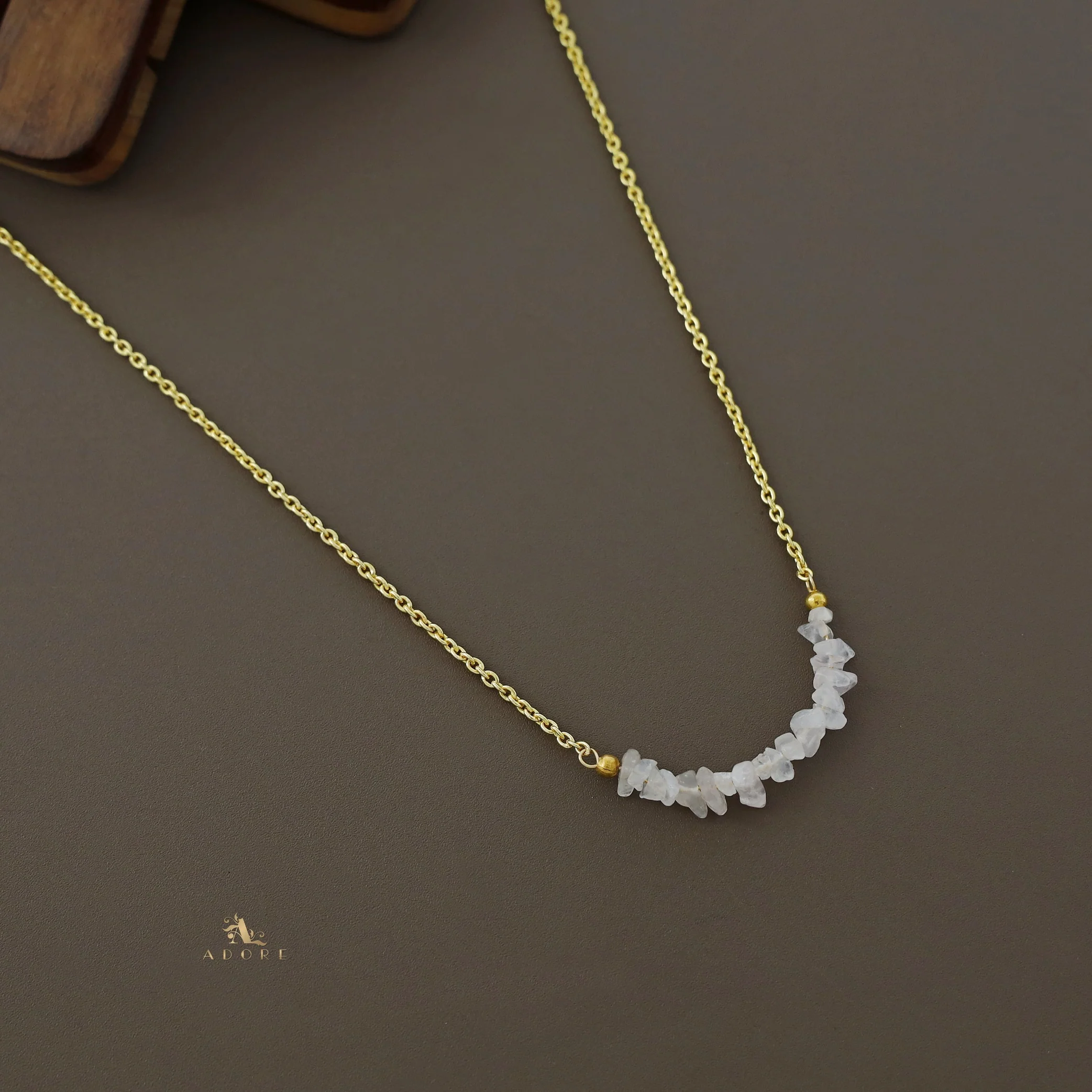 Aiza Golden Raw Stone Neckpiece - Image 5