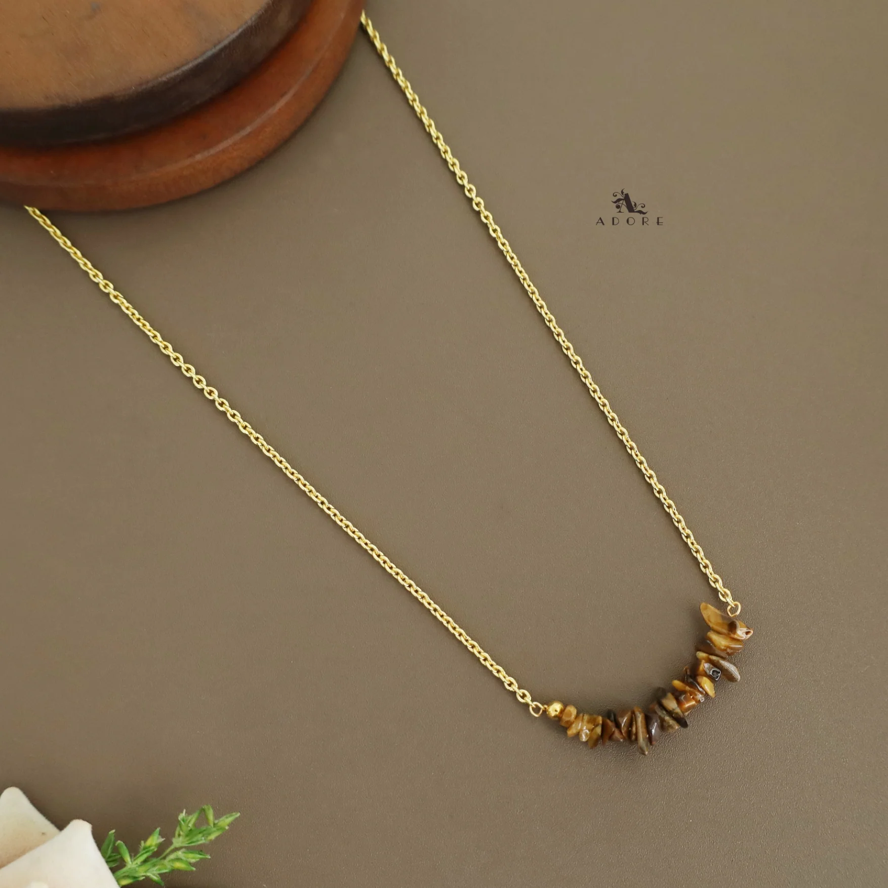 Aiza Golden Raw Stone Neckpiece - Image 6