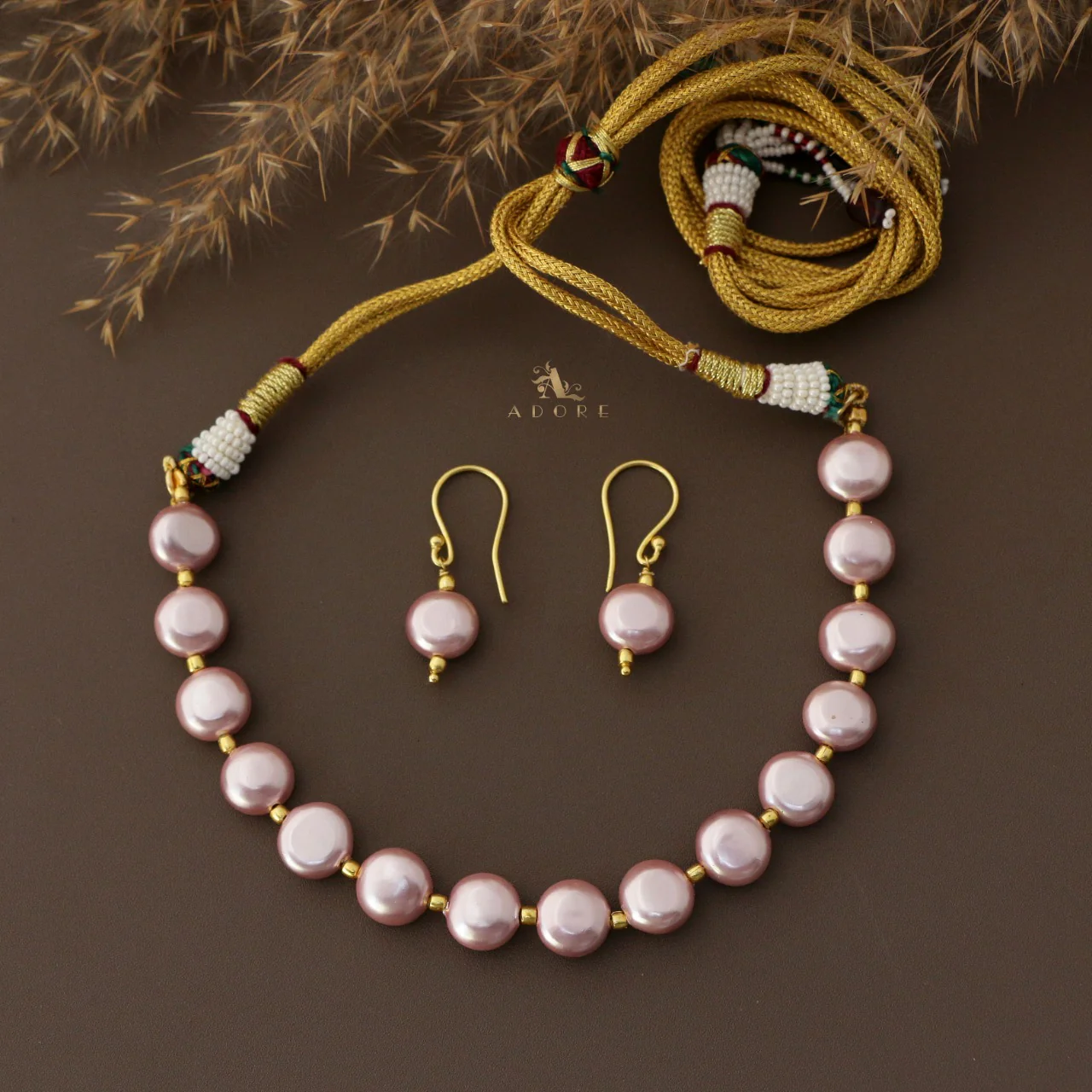 Aldora Pearl Short Neckpiece With Drop - Image 3