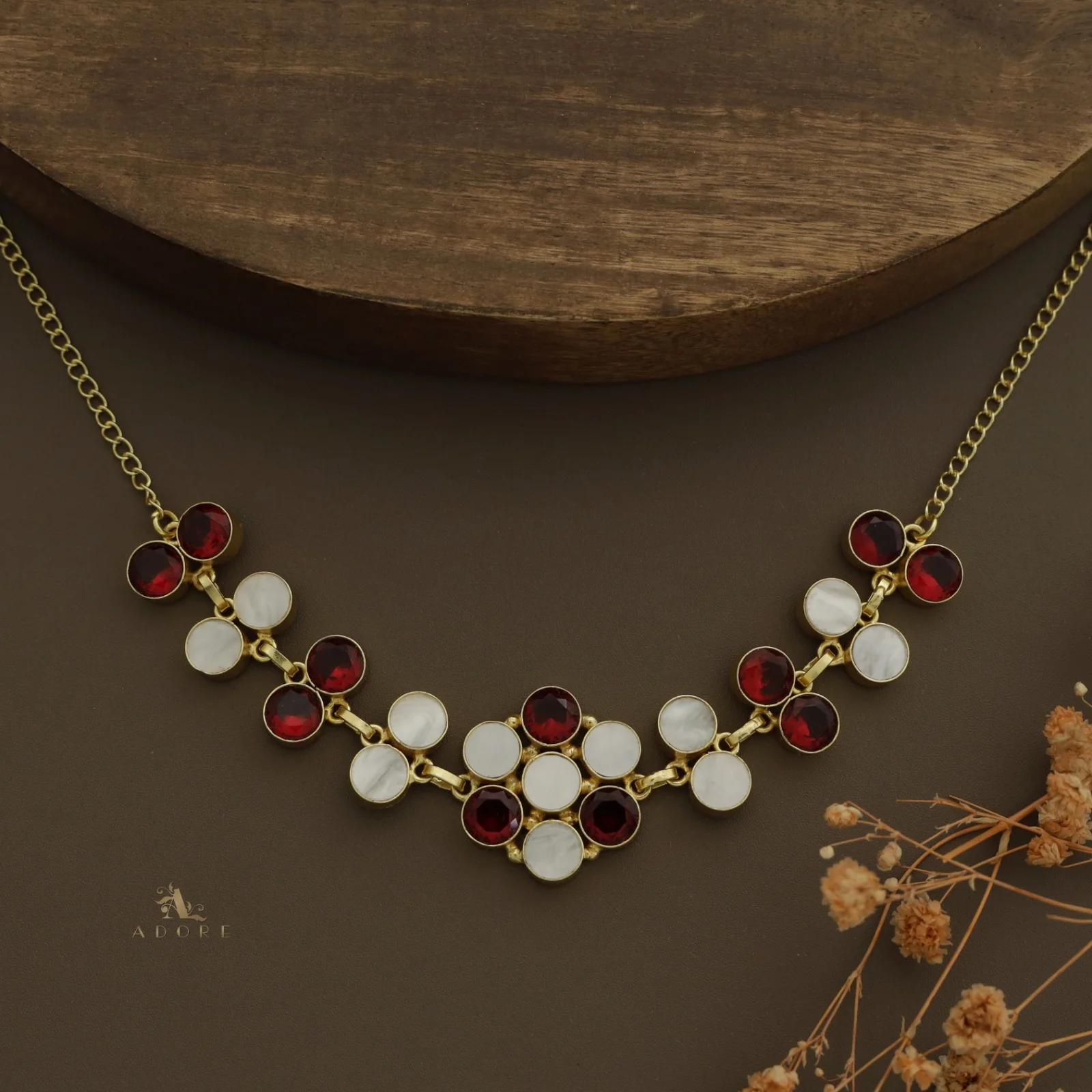 Alicent Flower Choker / Short Neckpiece - Image 2