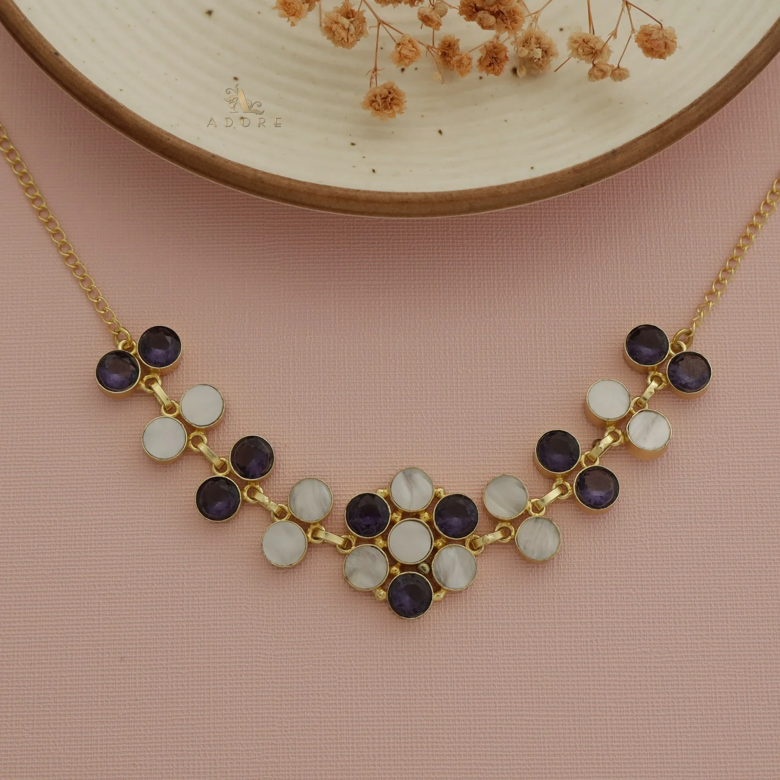 Alicent Flower Choker / Short Neckpiece - Image 4
