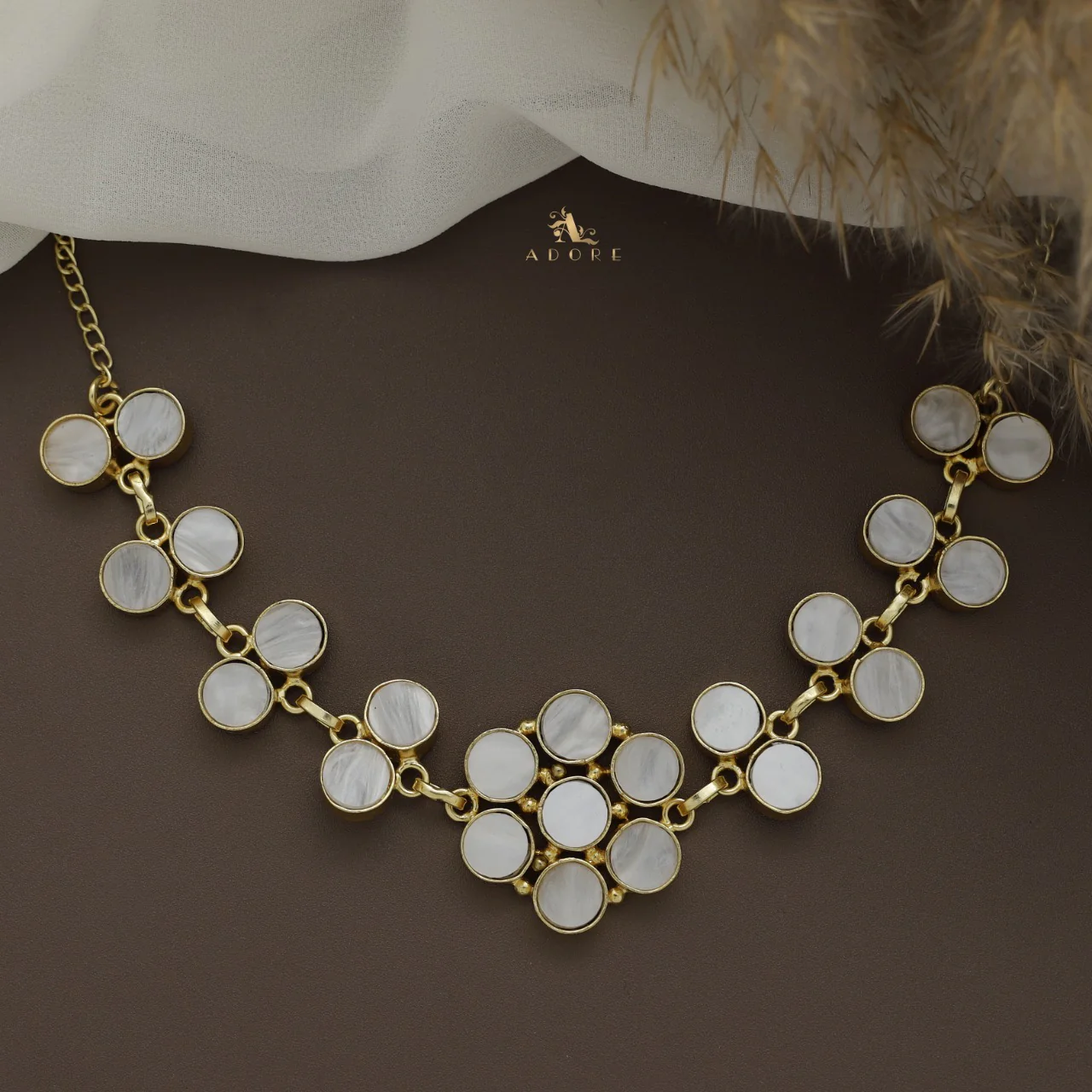 Alicent Flower Choker / Short Neckpiece - Image 8