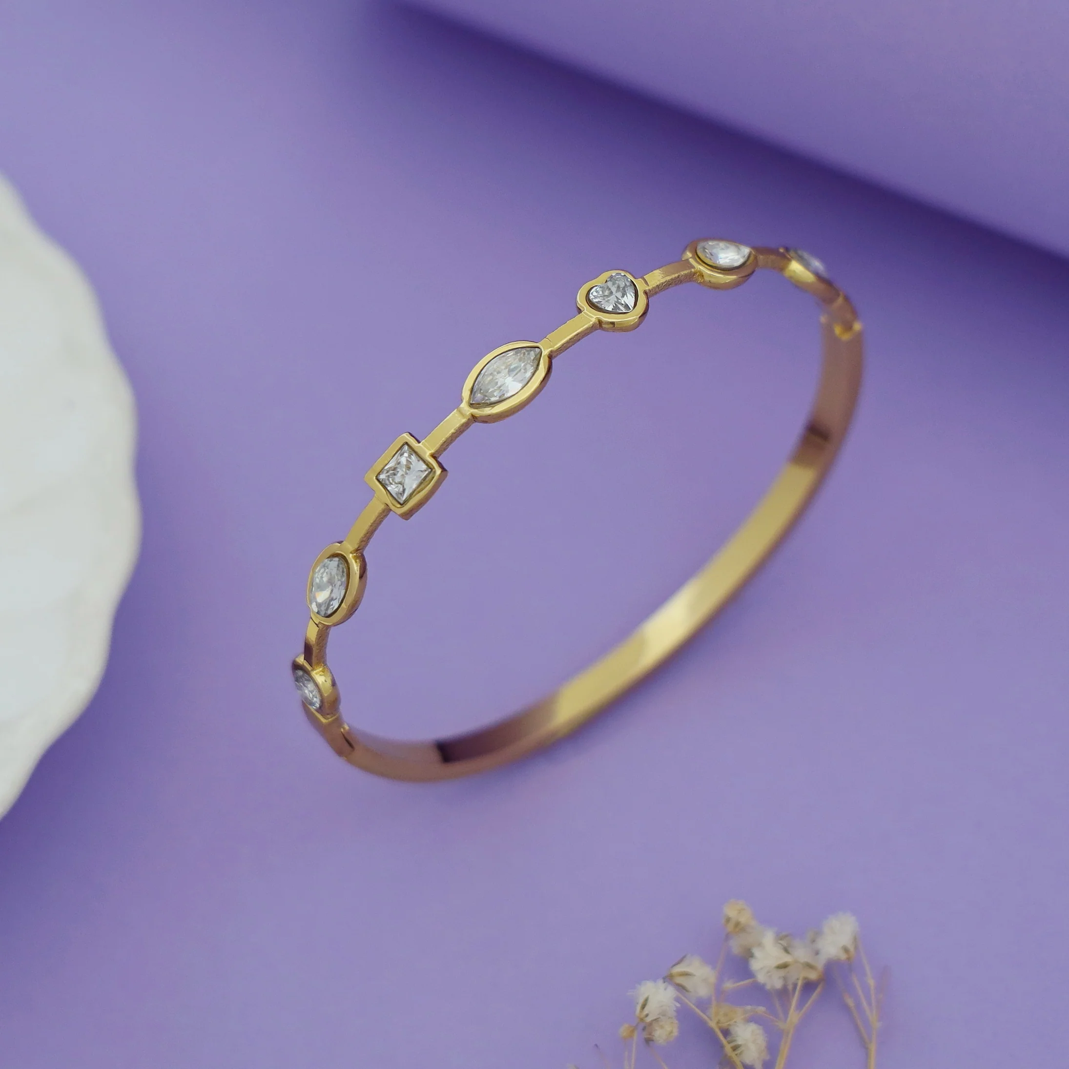 Allison Multishape Glossy Bangle - Image 2