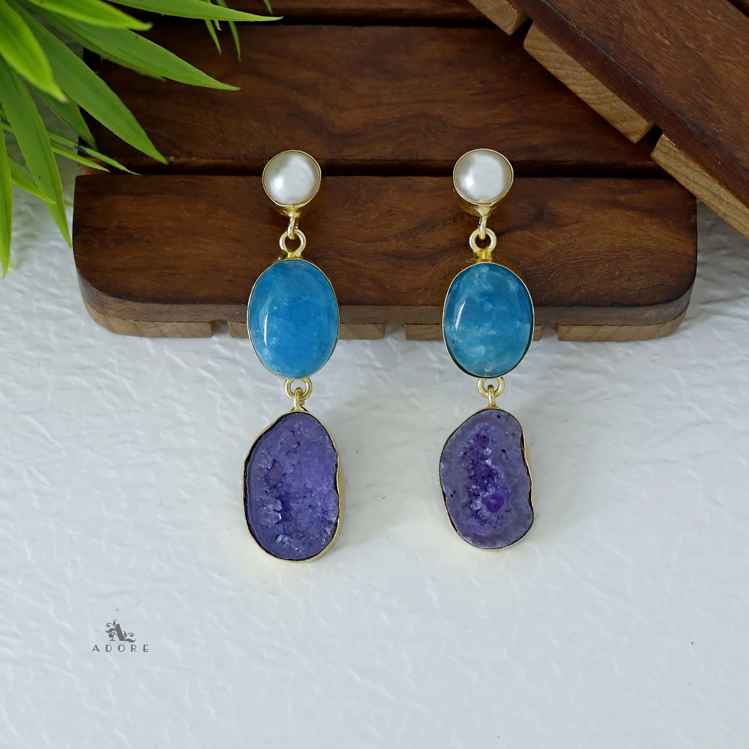 Alyn Pearl Solar Agate Earring - Image 18