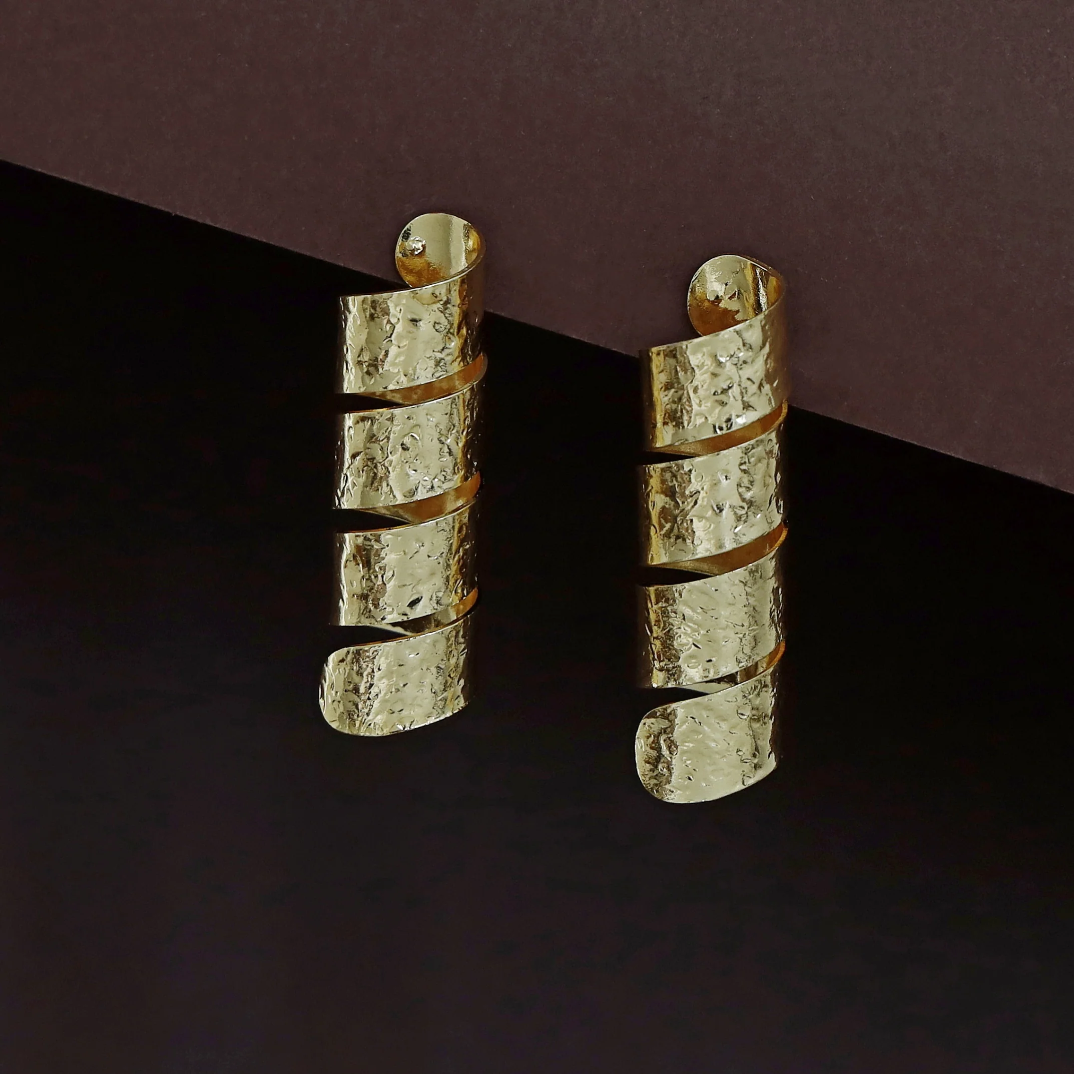 Amaia Textured Spiral Earring - Image 3