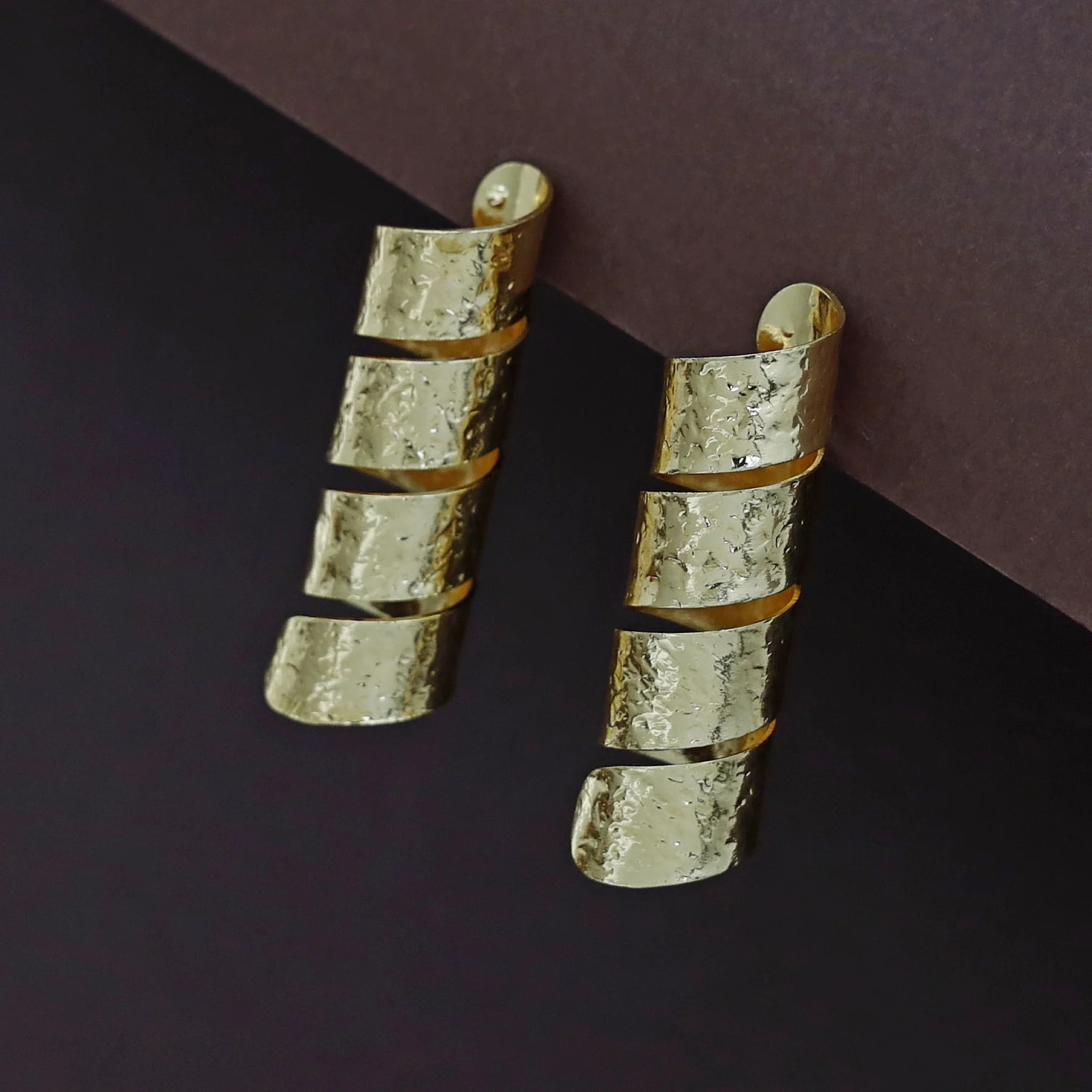 Amaia Textured Spiral Earring - Image 4