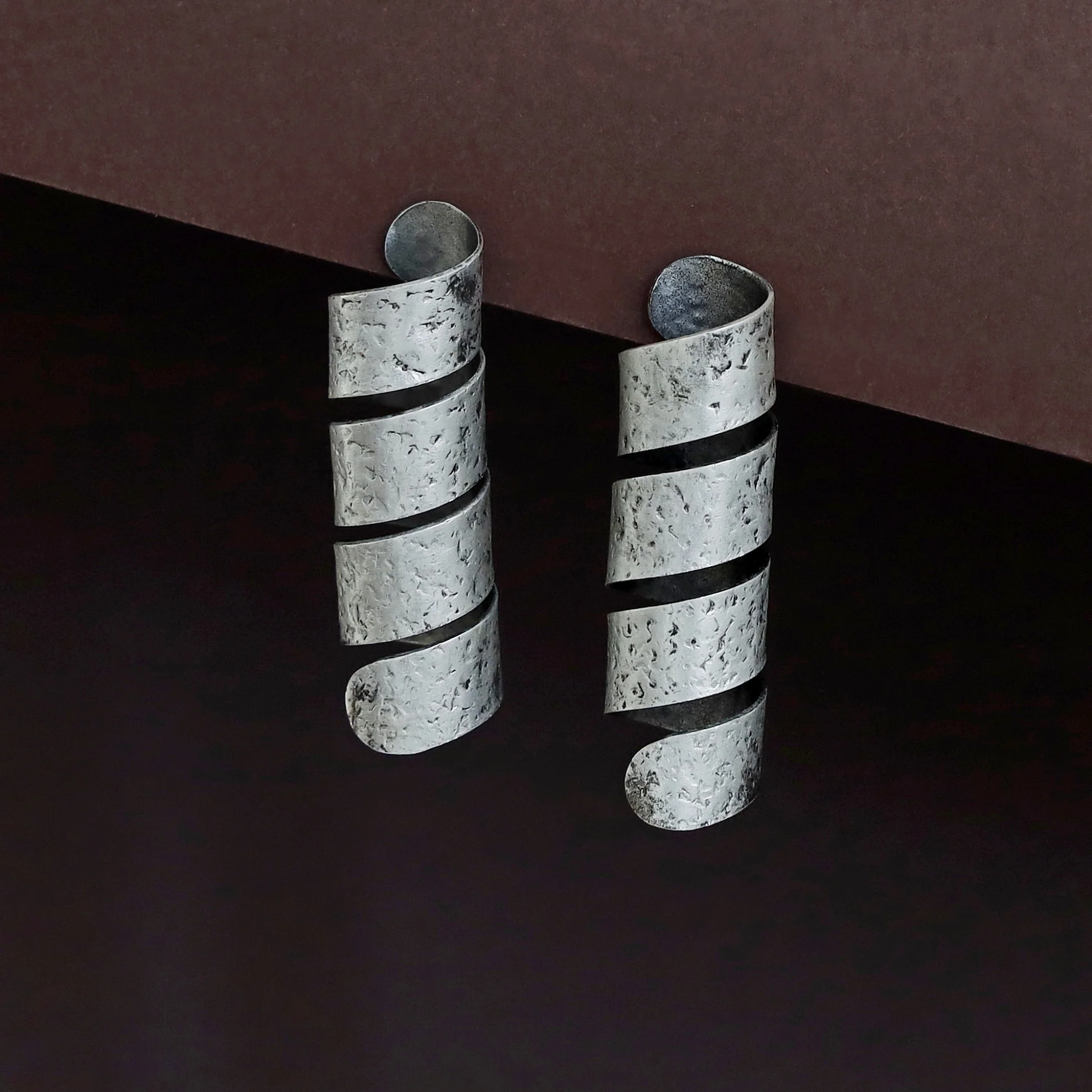 Amaia Textured Spiral Earring - Image 5