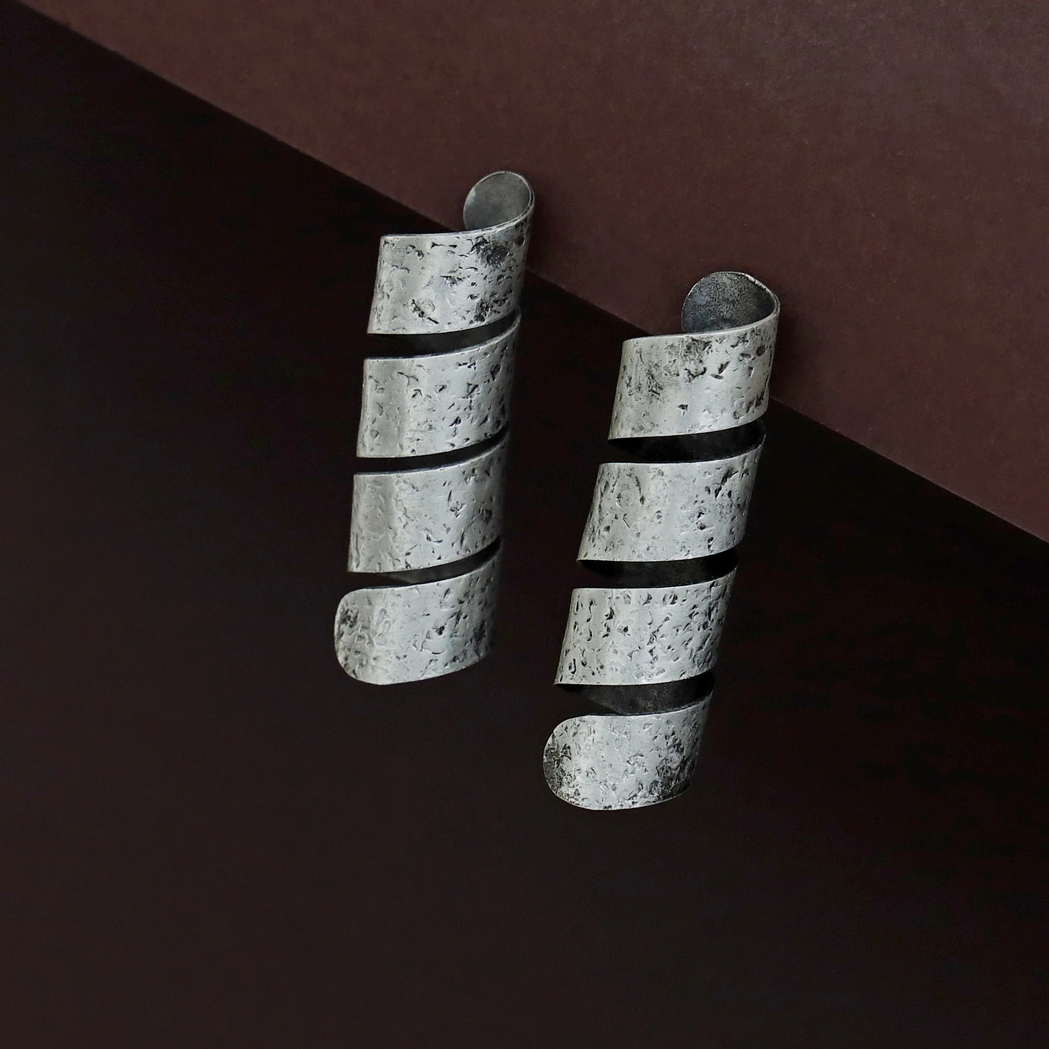 Amaia Textured Spiral Earring - Image 6