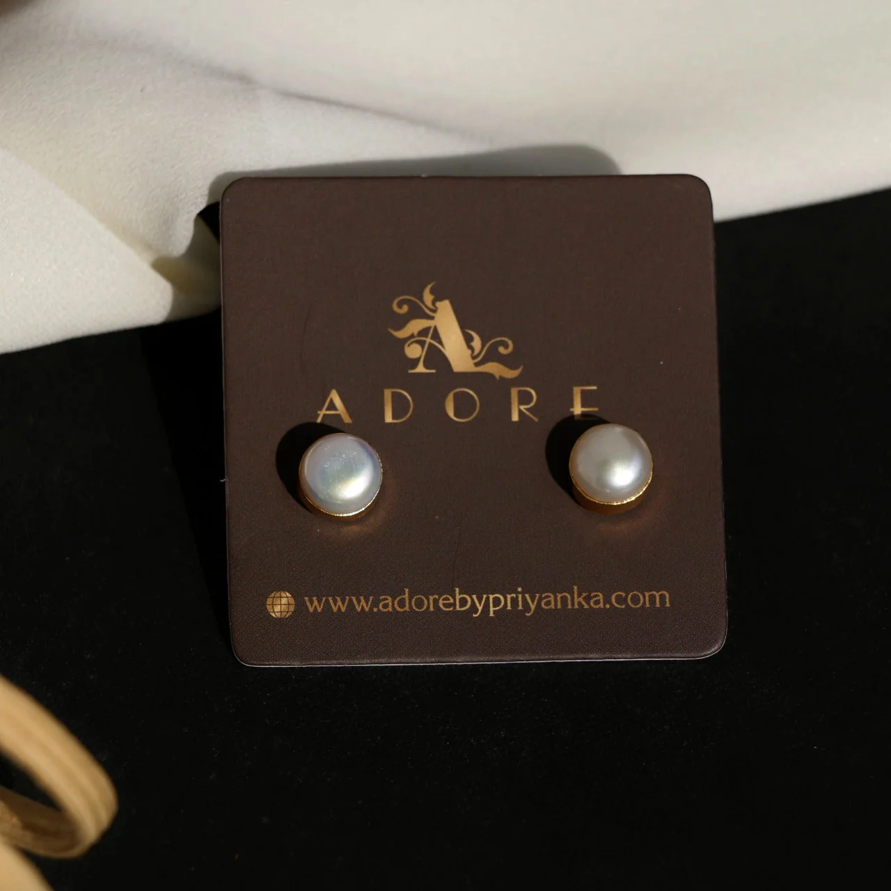 Amare Fresh Water Pearl Earring + Ring - Image 4
