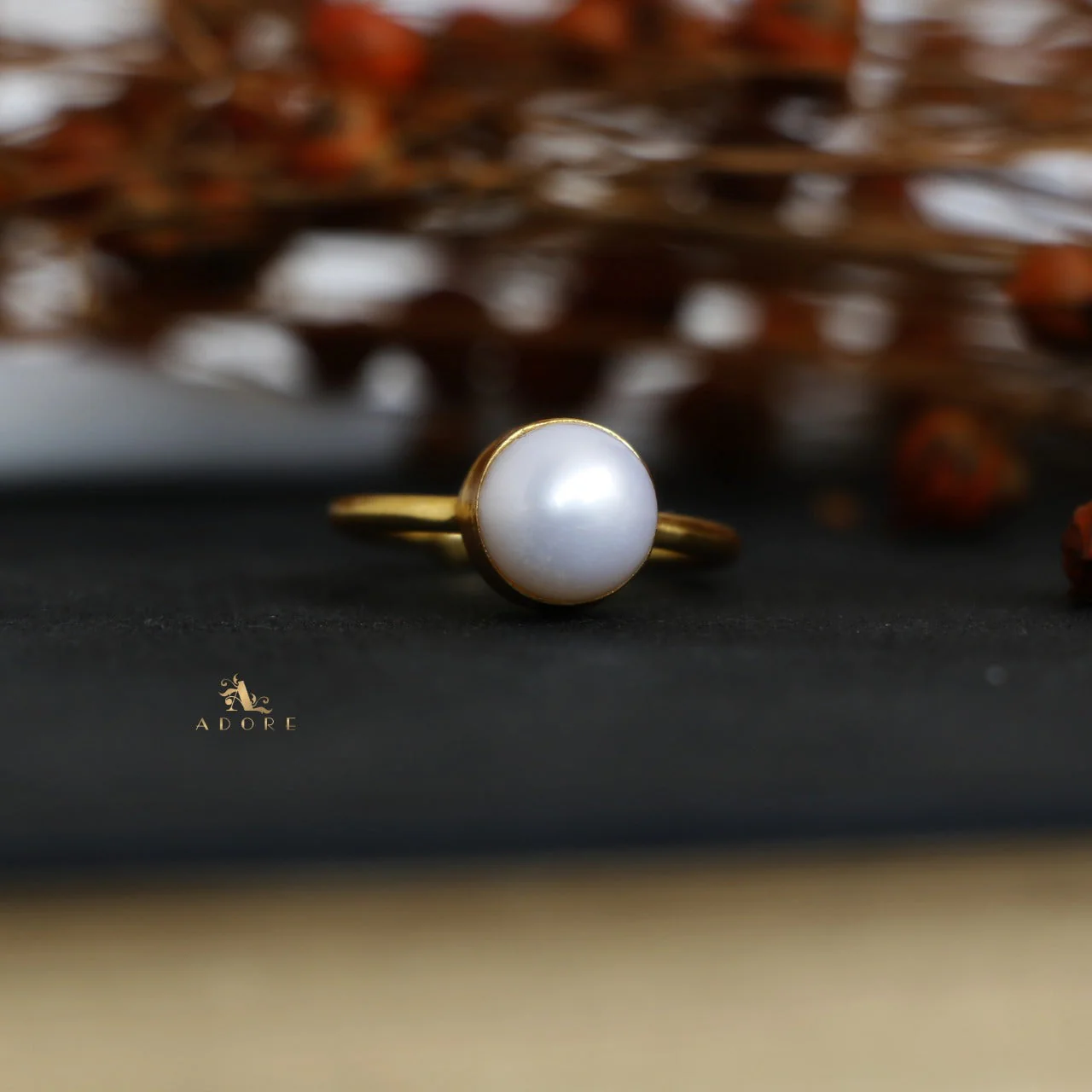 Amare Fresh Water Pearl Earring + Ring - Image 6