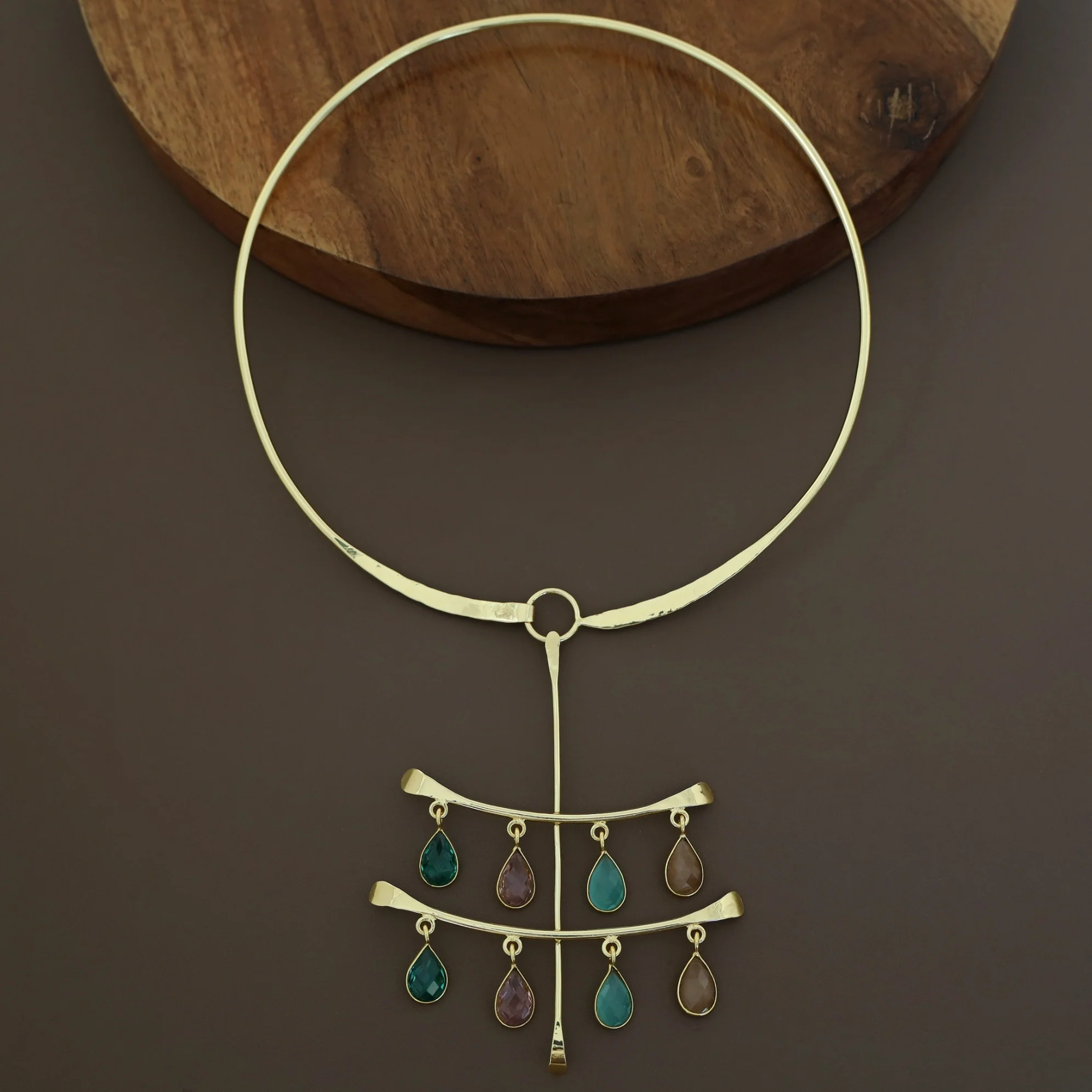Amaya Glossy Stone Neck Cuff - Image 10