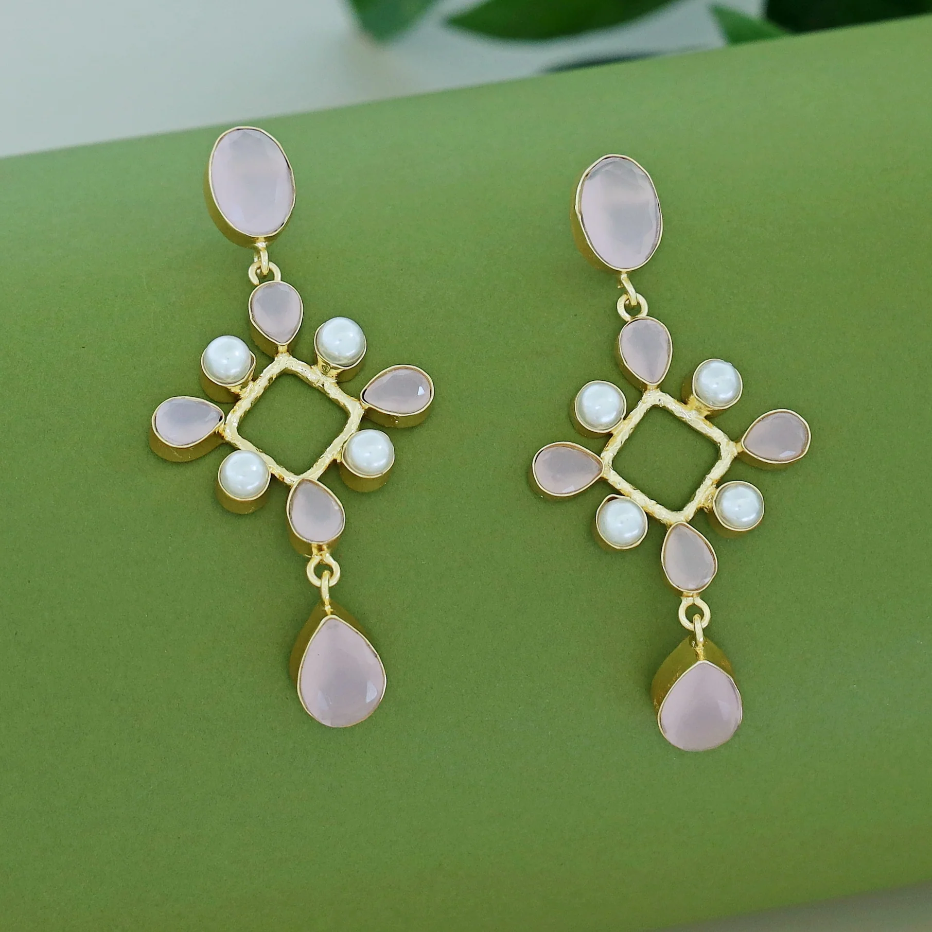 Amity Golden Glossy Pearl Drop Earring - Image 8