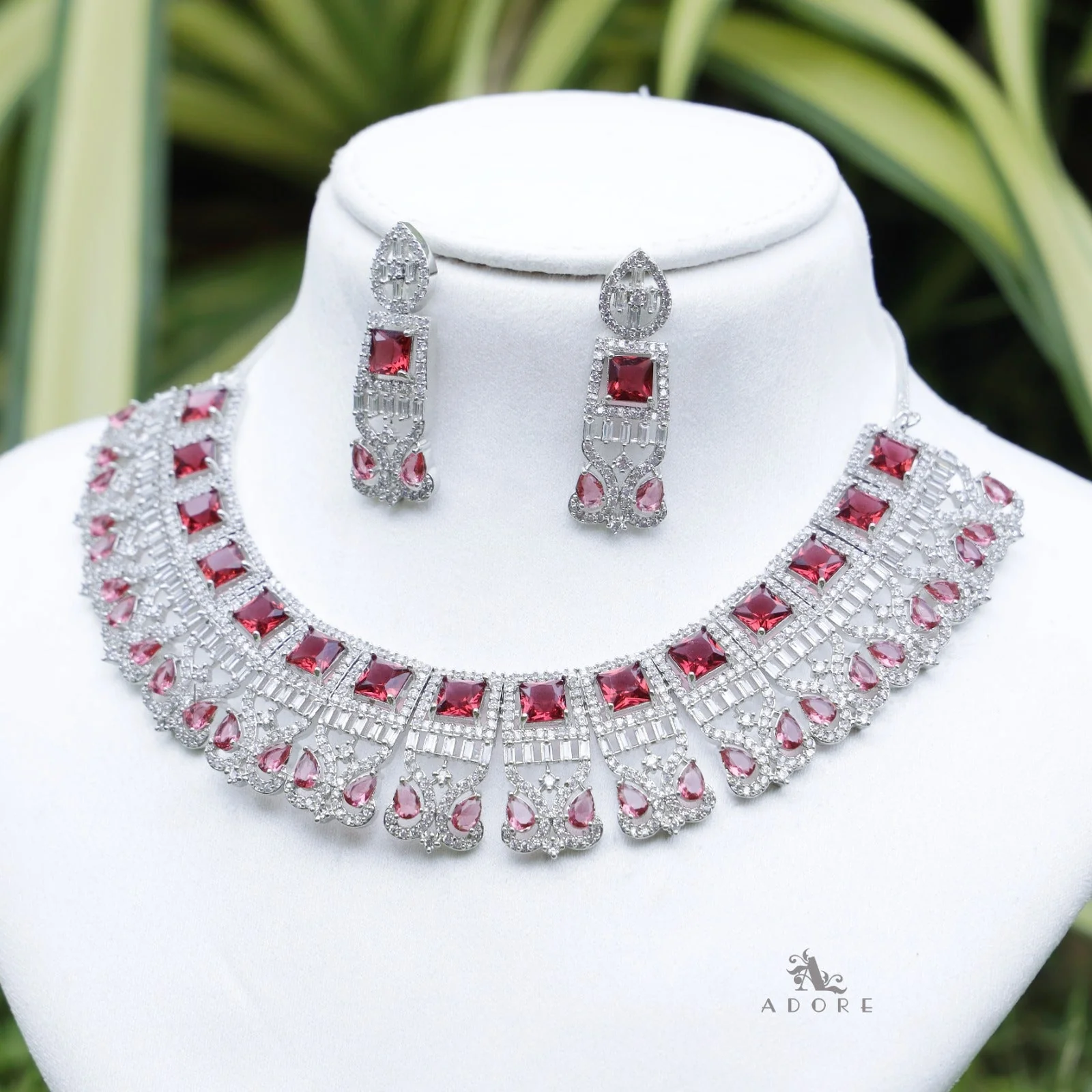 Amoolya Bridal AD Neckpiece With Earring - Image 5