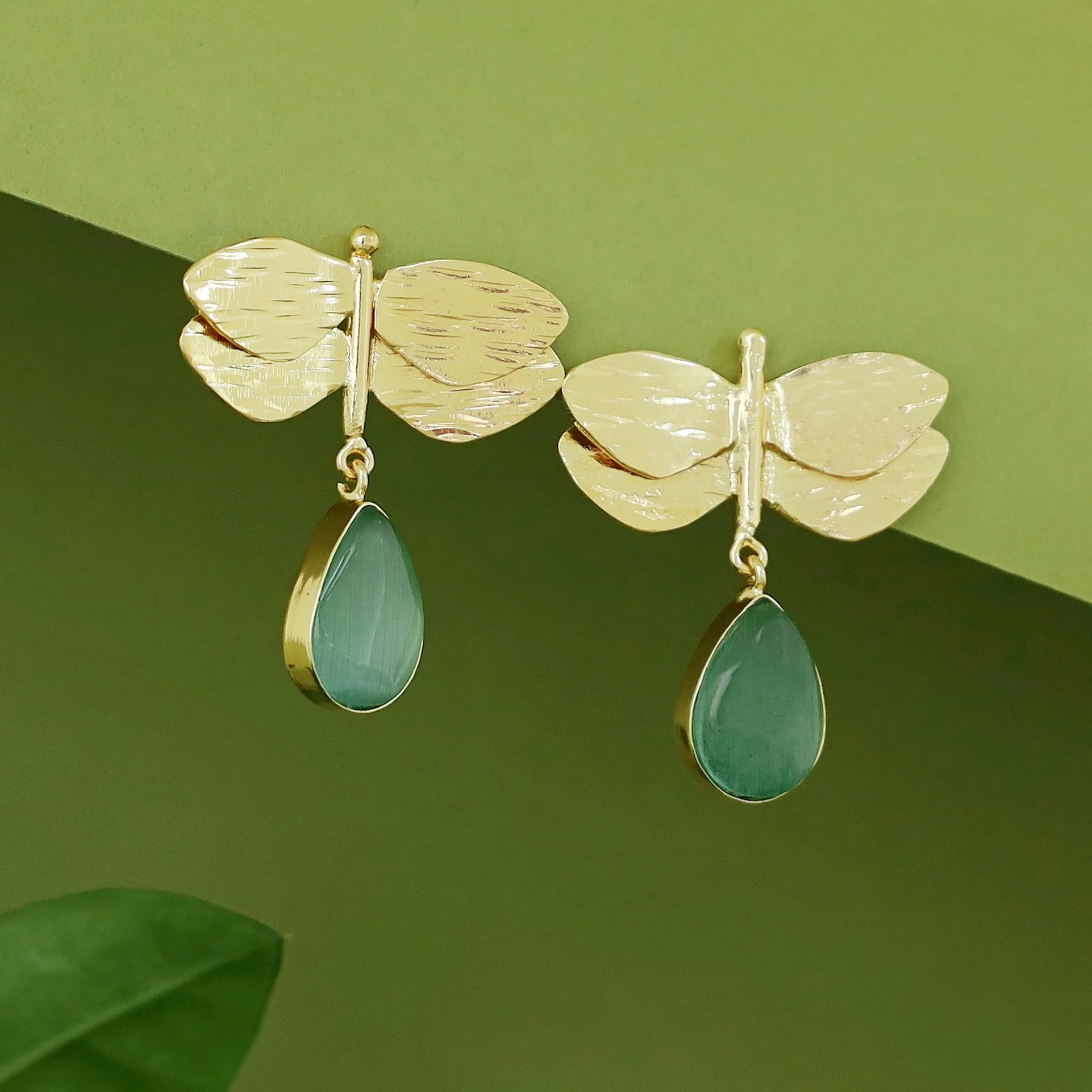 Anamya Dragonfly Glossy Drop Earring - Image 2