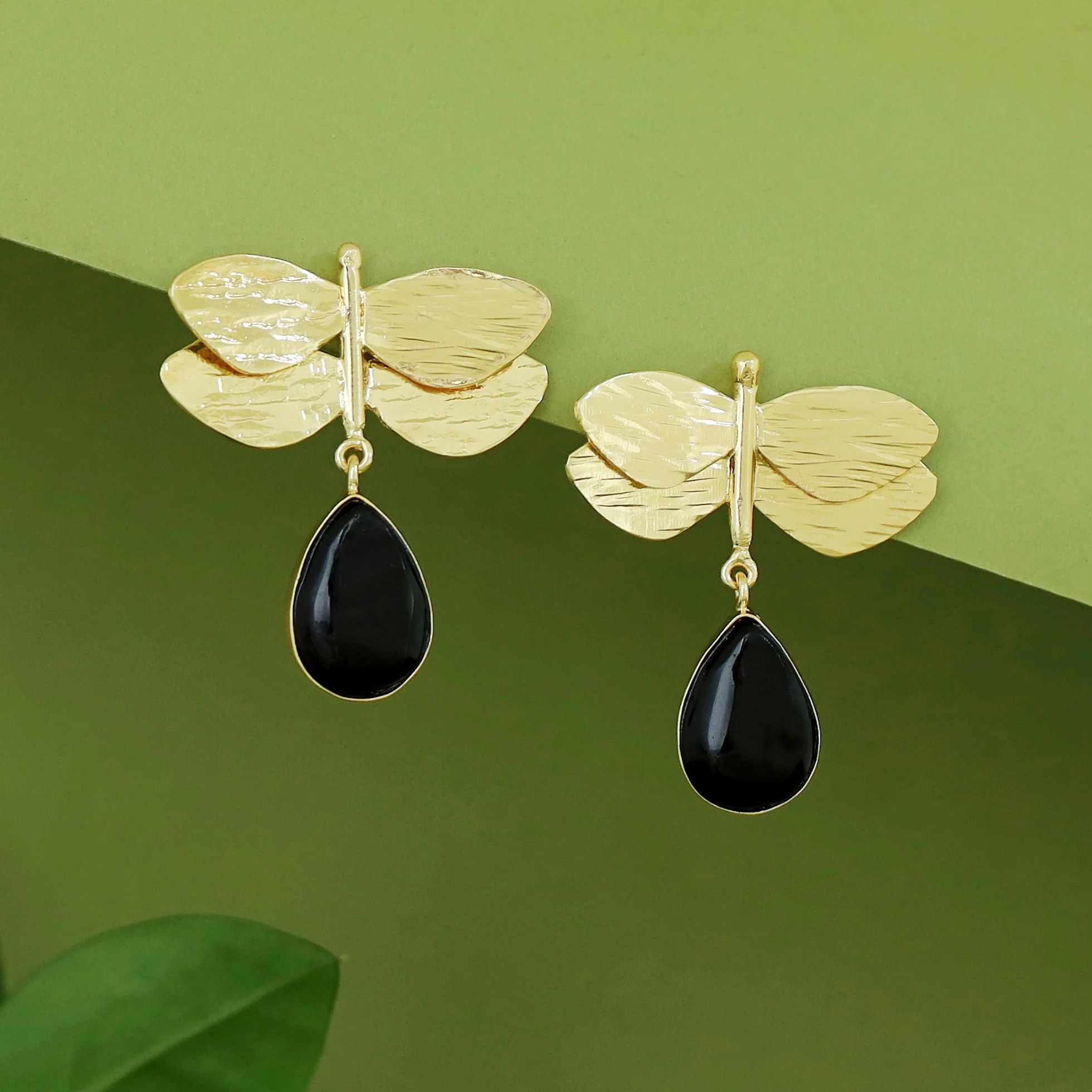 Anamya Dragonfly Glossy Drop Earring - Image 3