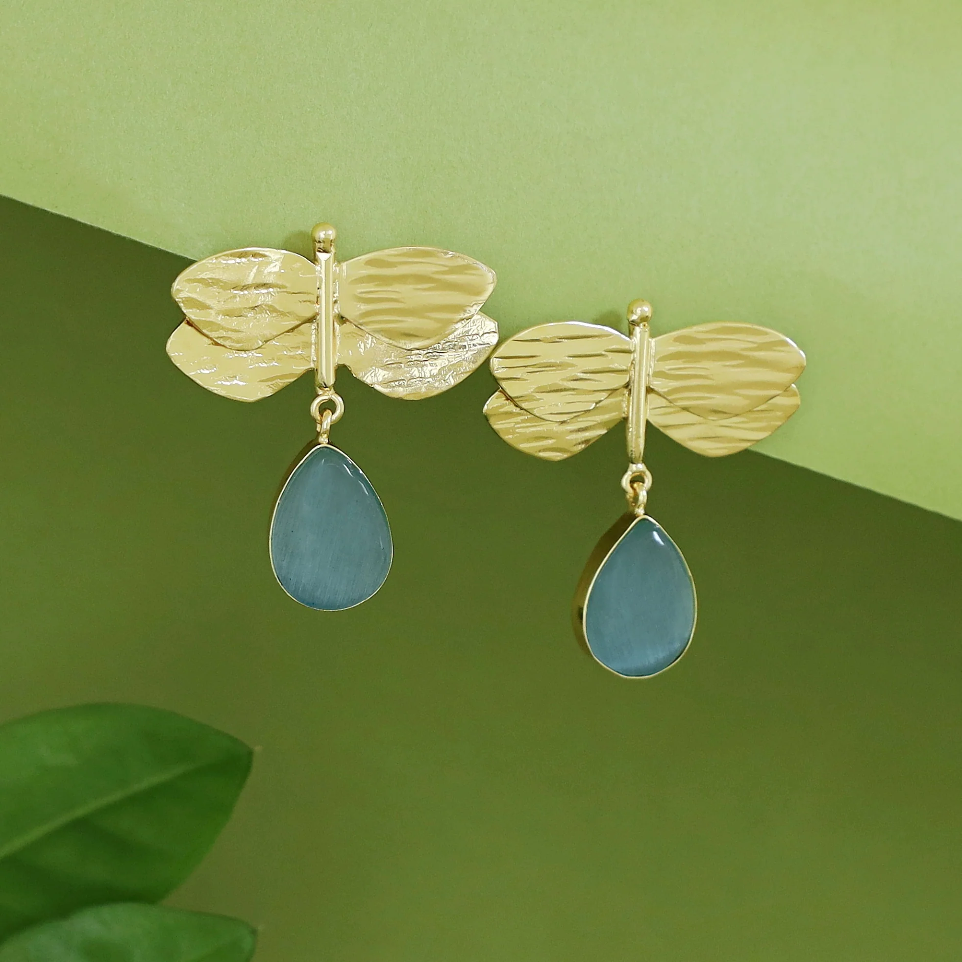 Anamya Dragonfly Glossy Drop Earring - Image 4