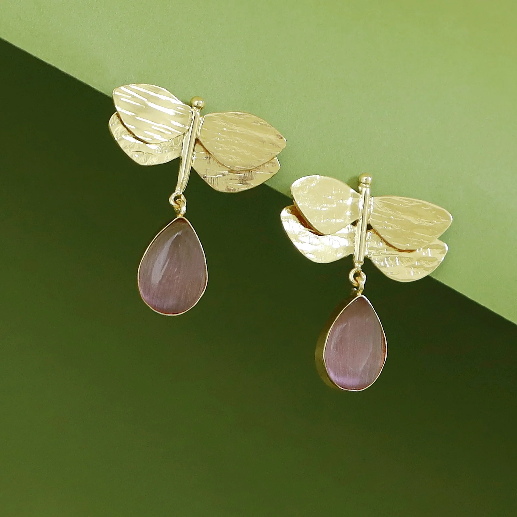 Anamya Dragonfly Glossy Drop Earring - Image 7