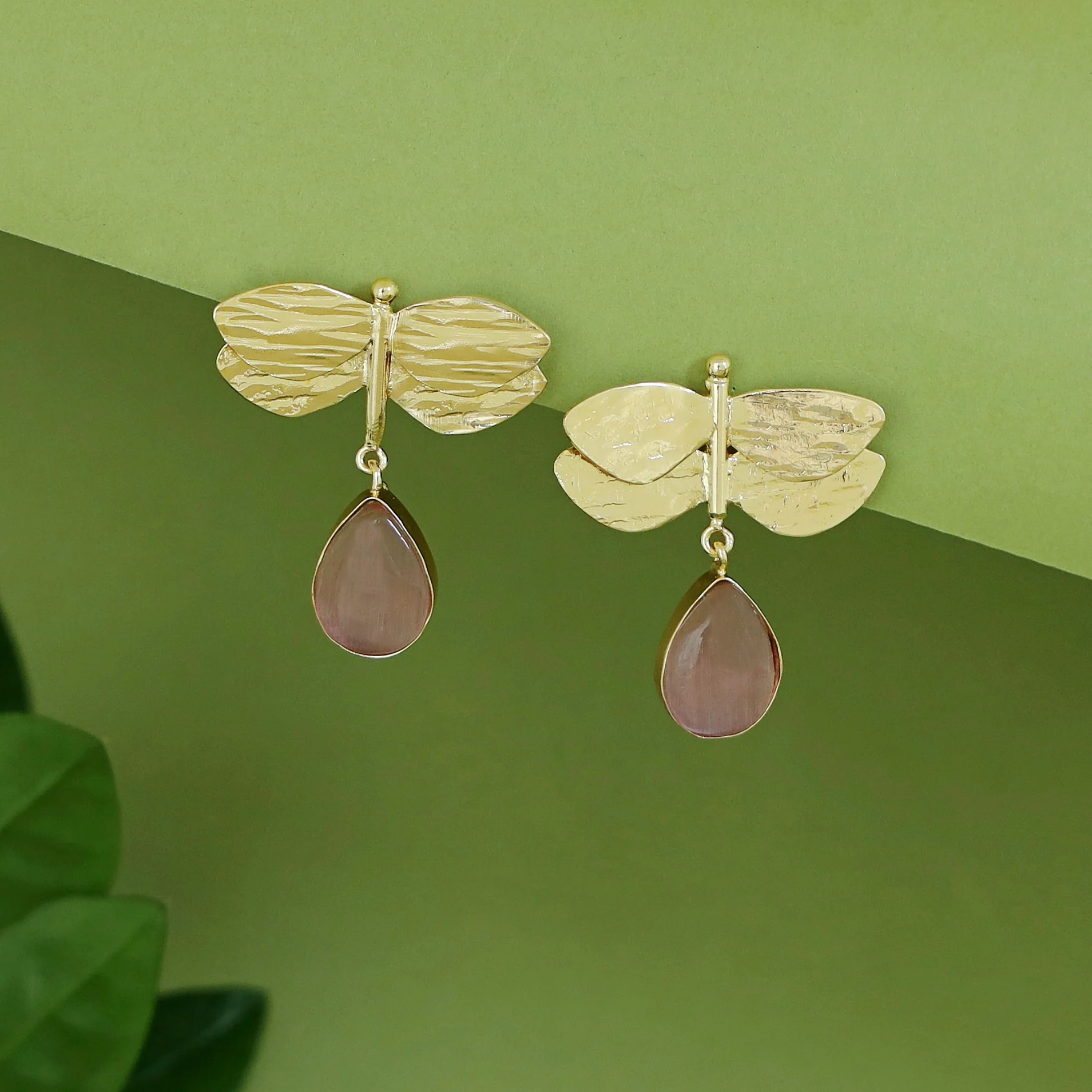 Anamya Dragonfly Glossy Drop Earring - Image 8