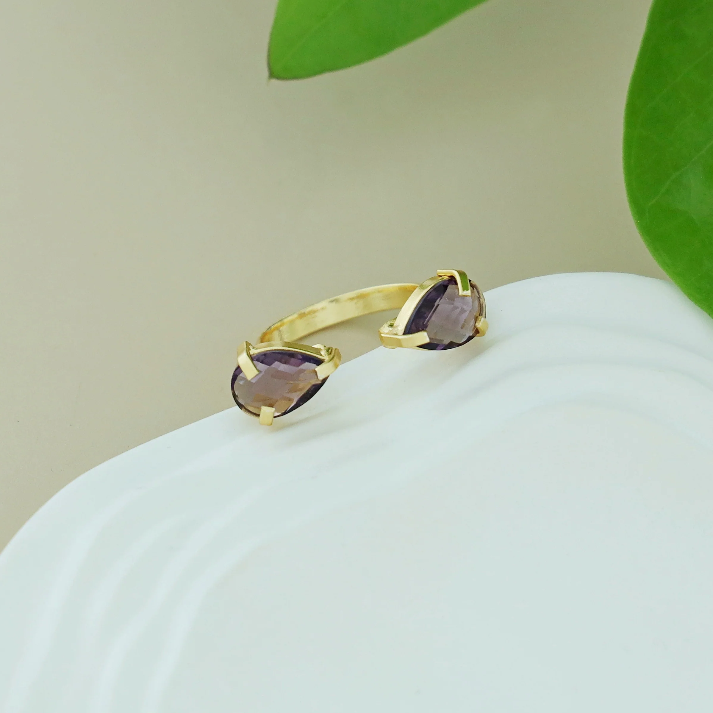 Aniya Dual Glossy Ring - Image 3