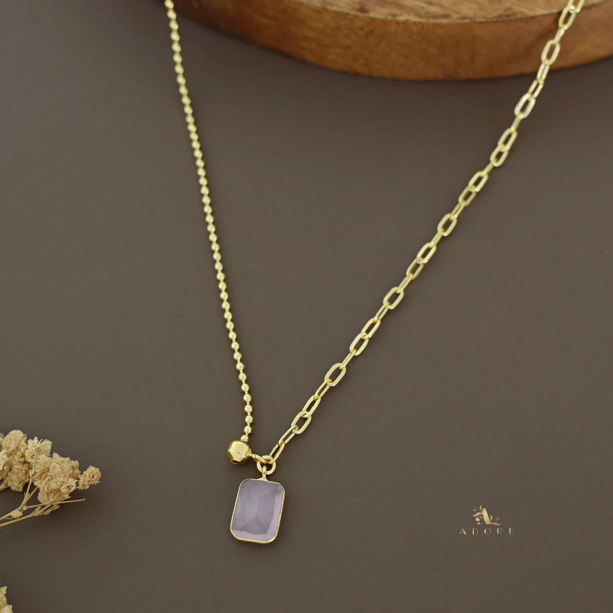 Anliya Glossy Rectangle Neckpiece - Image 15