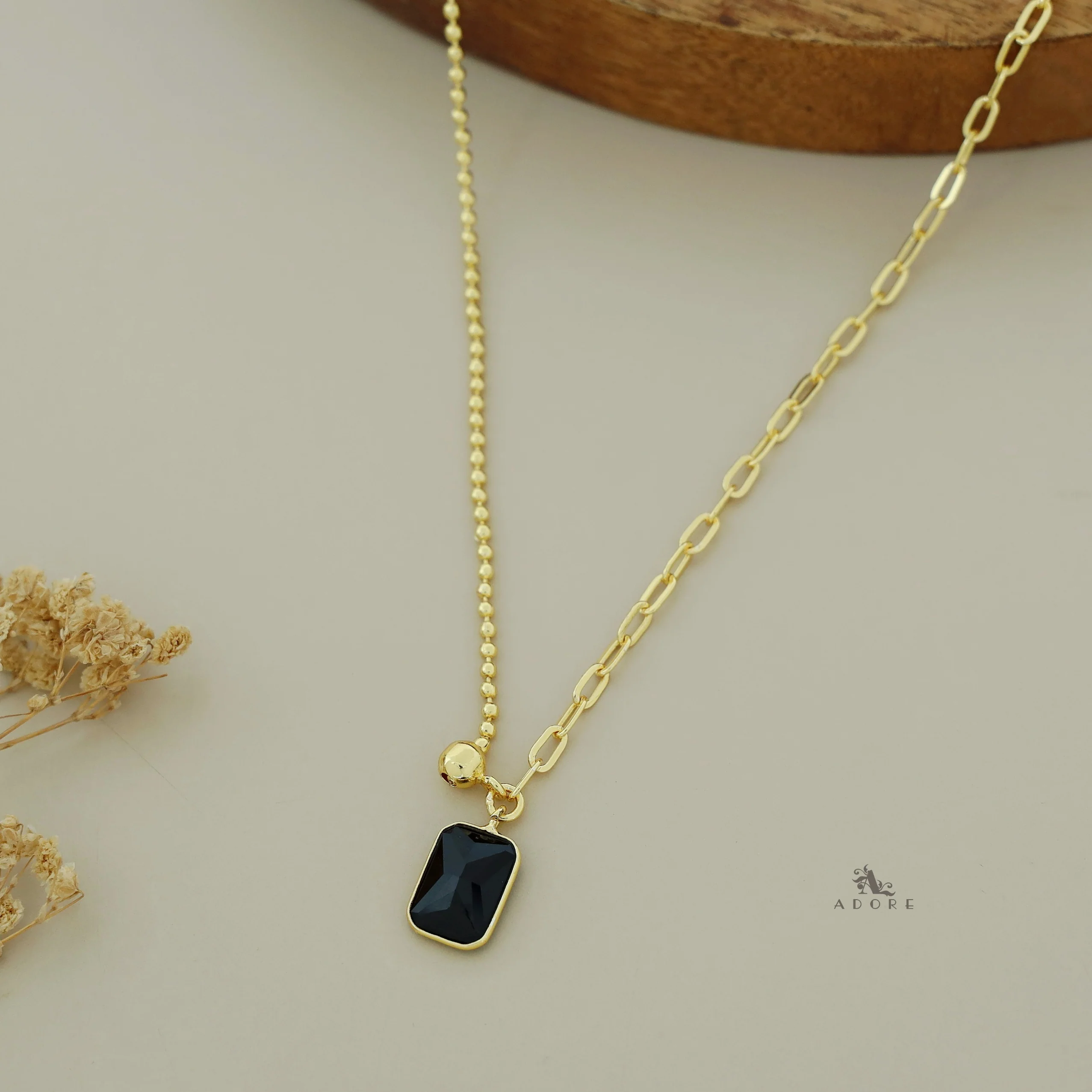Anliya Glossy Rectangle Neckpiece - Image 19