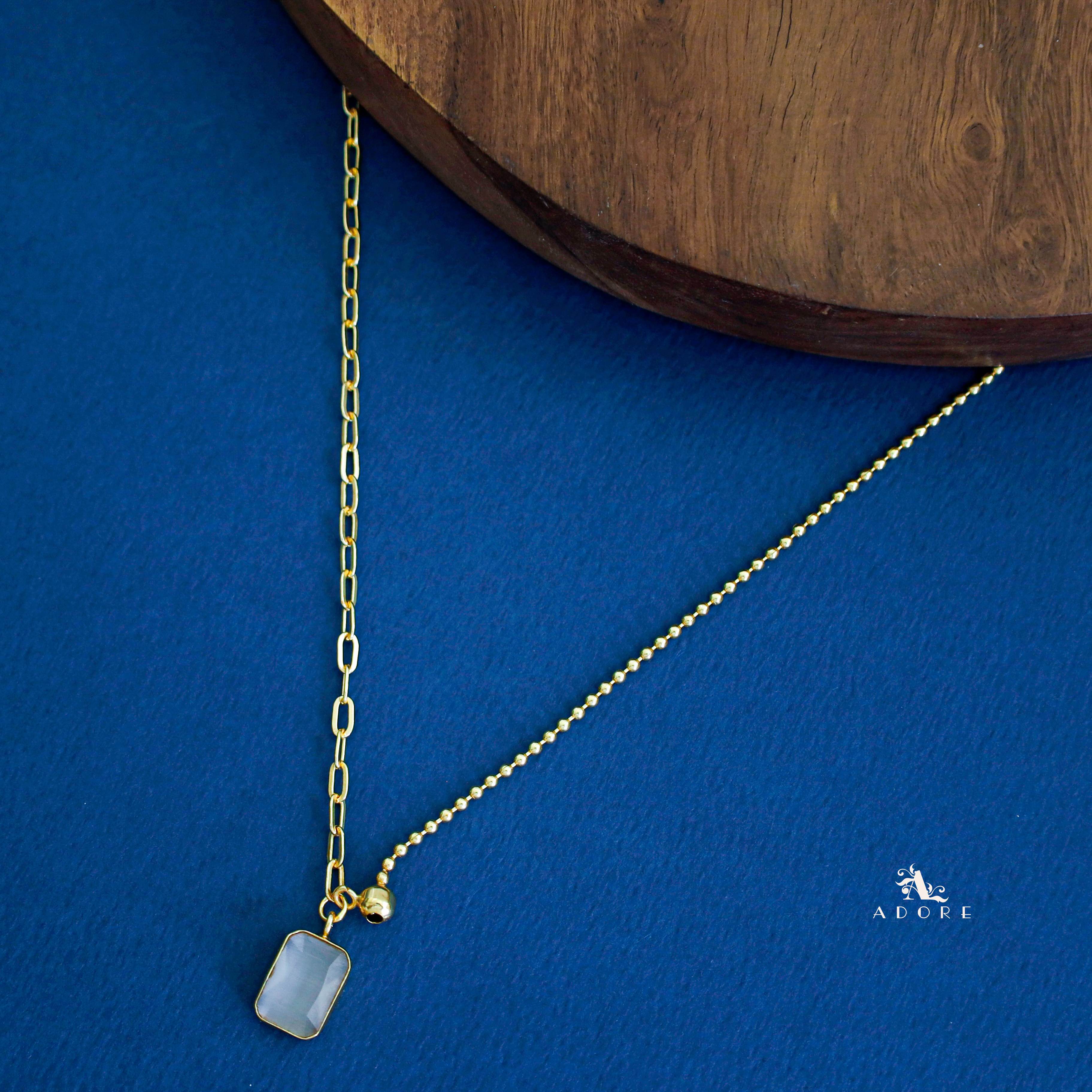 Anliya Glossy Rectangle Neckpiece - Image 4