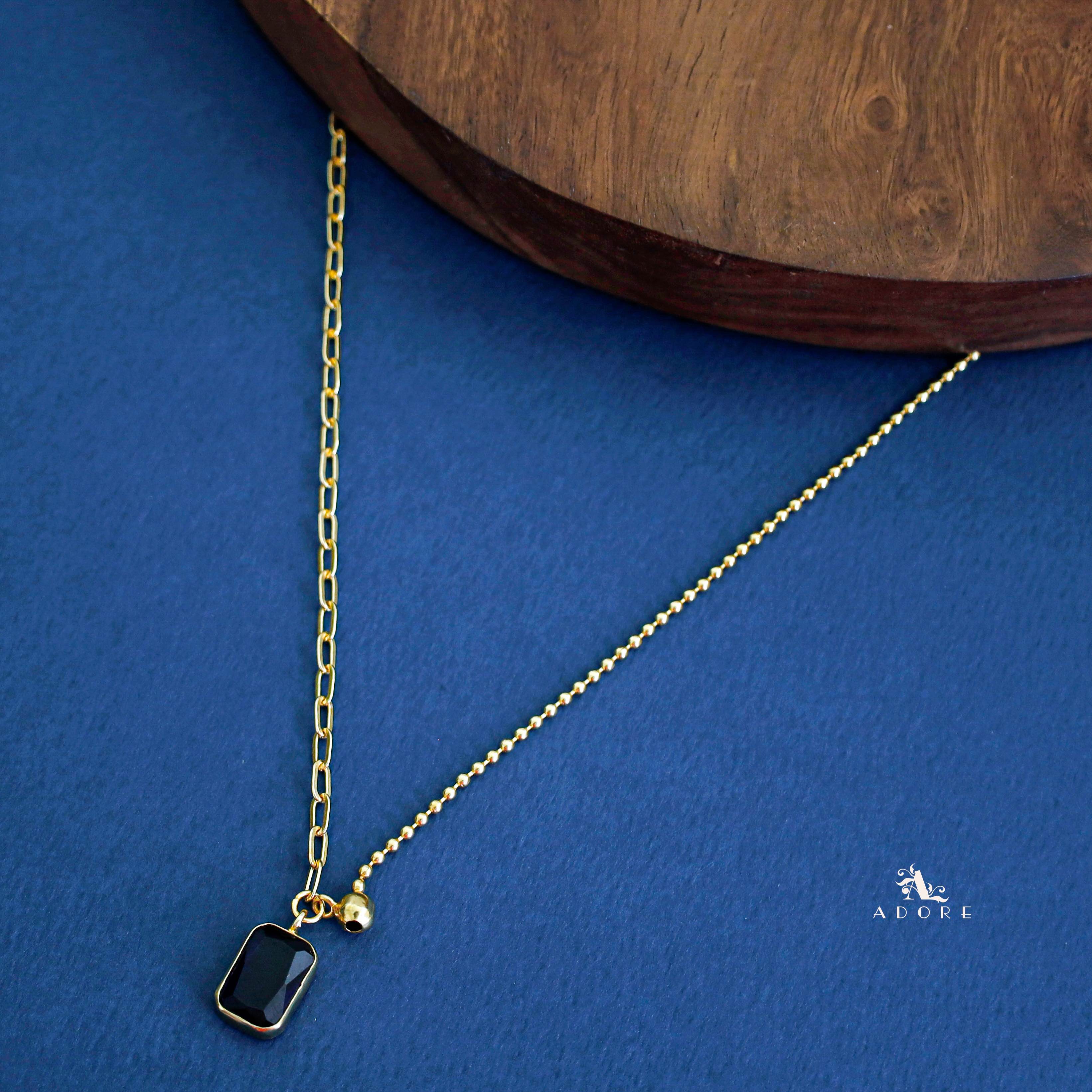 Anliya Glossy Rectangle Neckpiece - Image 6