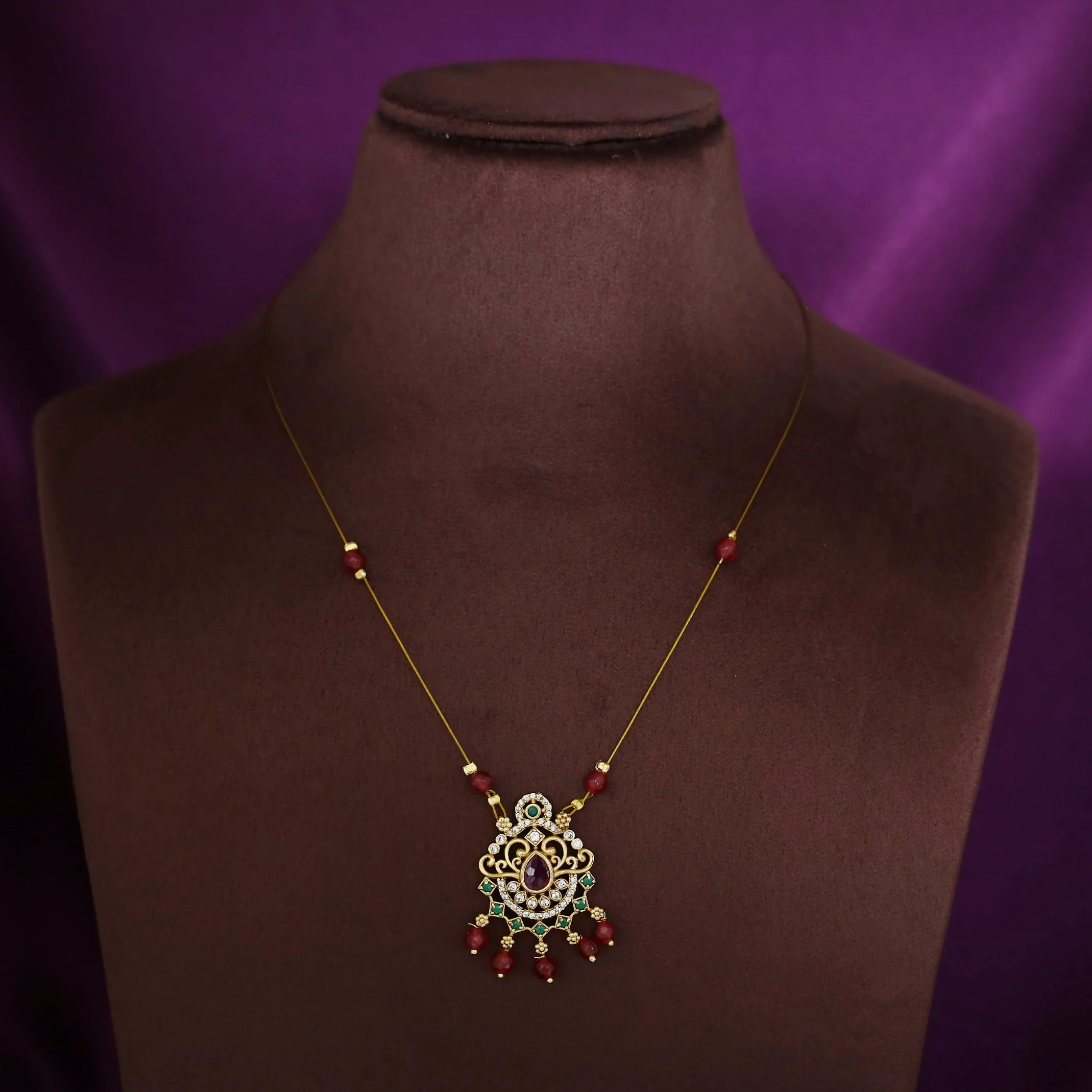 Anoosha Beaded String Neckpiece - Image 5