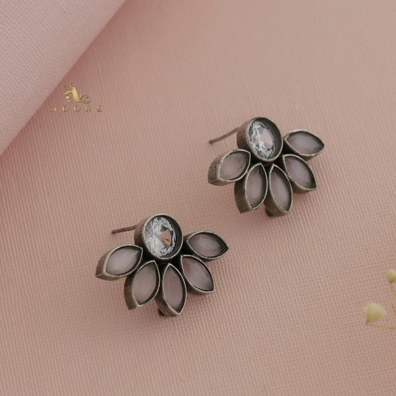 Antique Half Flower Earring - Image 3