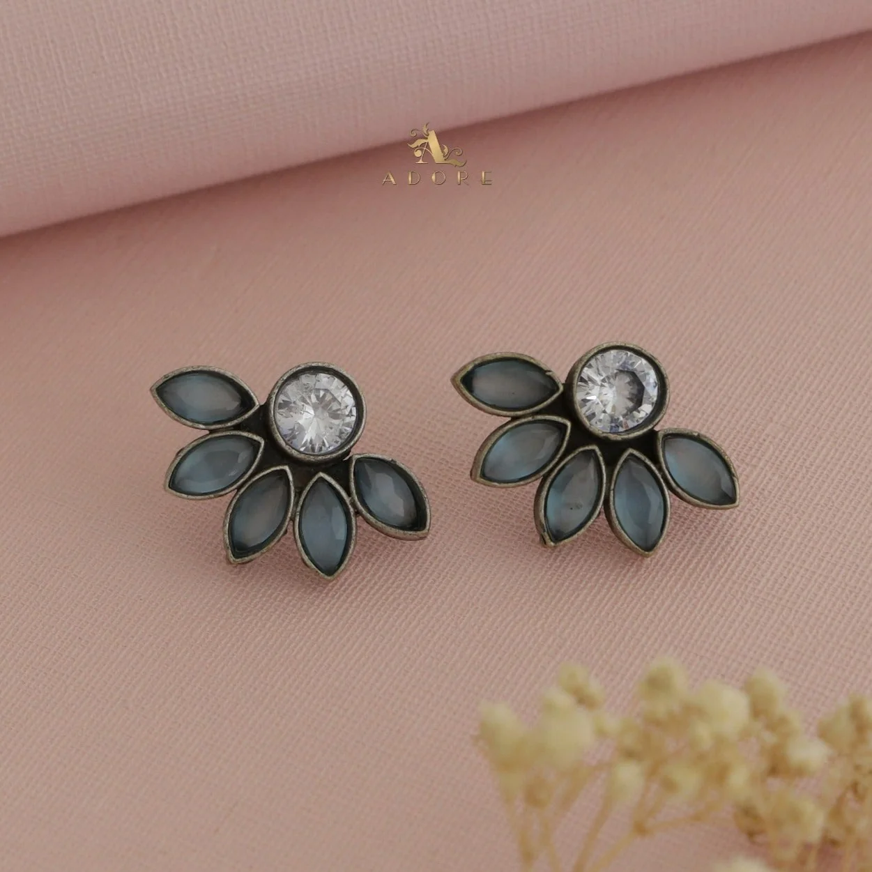 Antique Half Flower Earring - Image 4