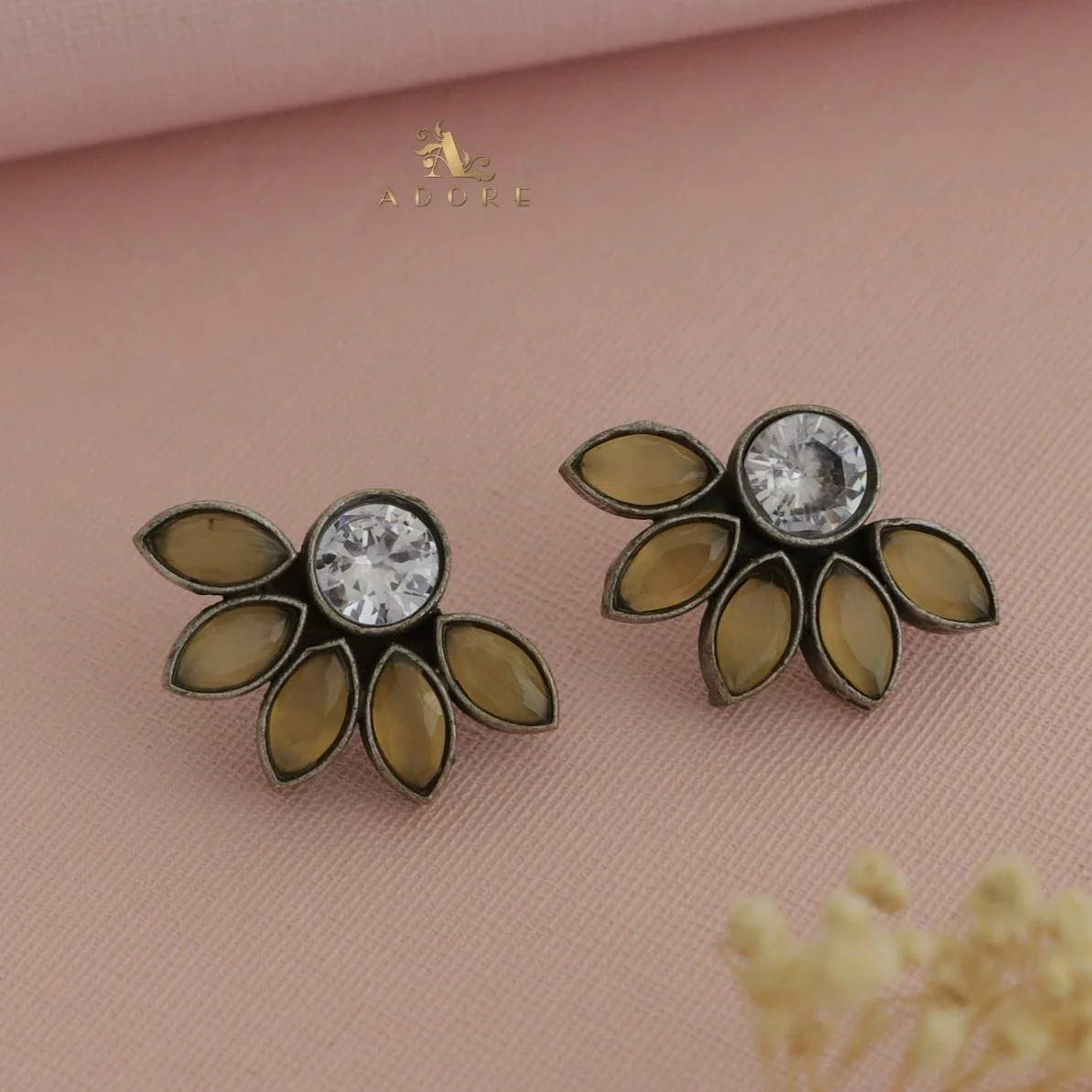 Antique Half Flower Earring - Image 5