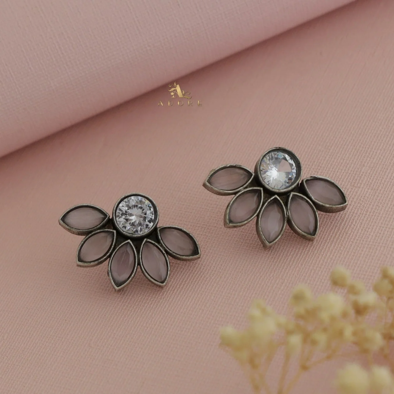 Antique Half Flower Earring - Image 7