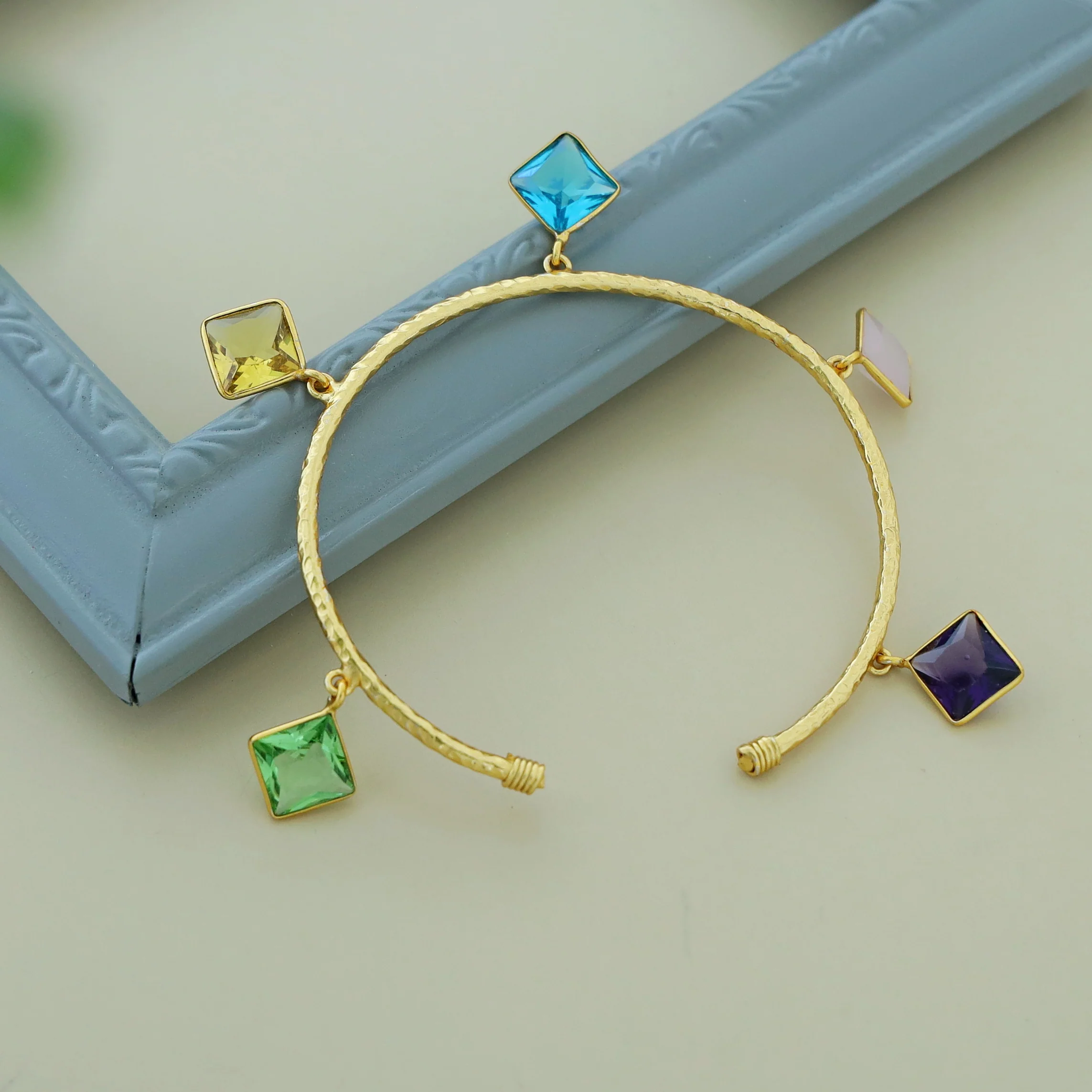 Ariadne Diamond Textured Bracelet - Image 6