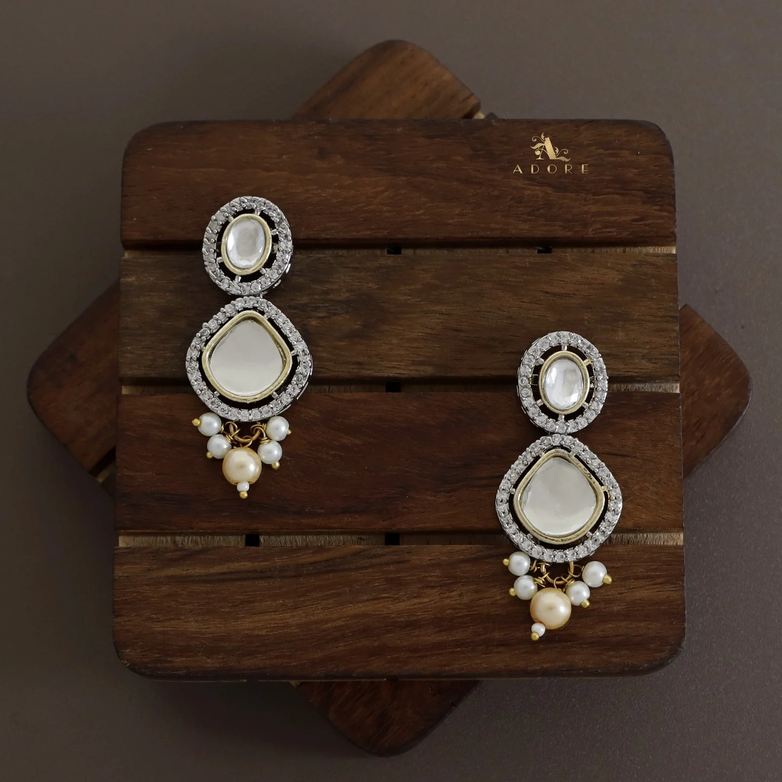 Aroosa Kundan Choker With Earring - Image 18