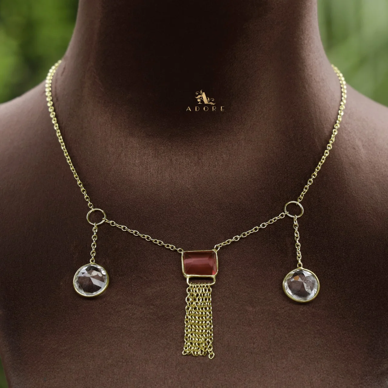 Ashbel 2 Round Glossy Neckpiece - Image 3