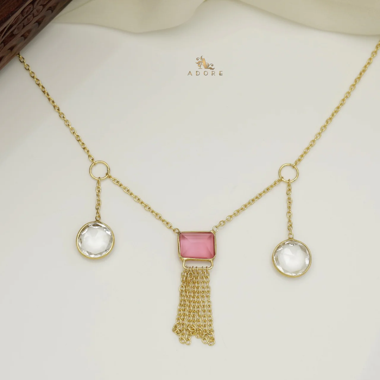 Ashbel 2 Round Glossy Neckpiece - Image 6